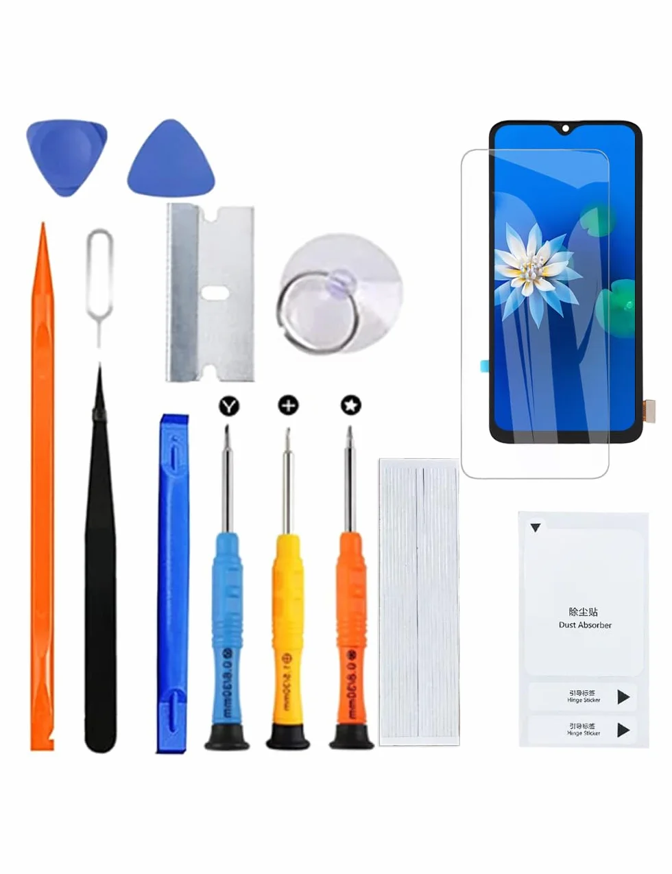 H&LYCYJ Wyświetlacz do Oneplus 6T TFT A6010 A6013 LCD ekran zastępczy zestaw (bez odcisków palców)