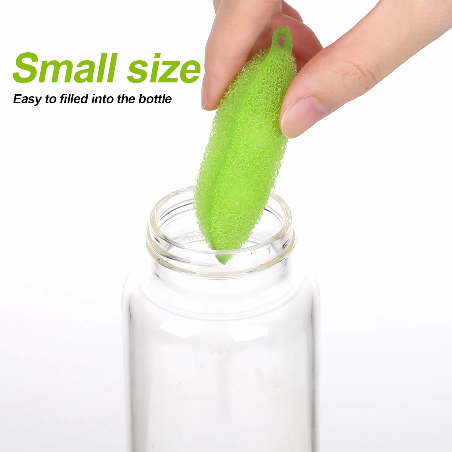 Beans Bottle Cleaning Sponge Srodek do Czyszczenia Butelek z Kulka Ceramiczna Wielokrotnego Uzytku Szczotka z Gabka