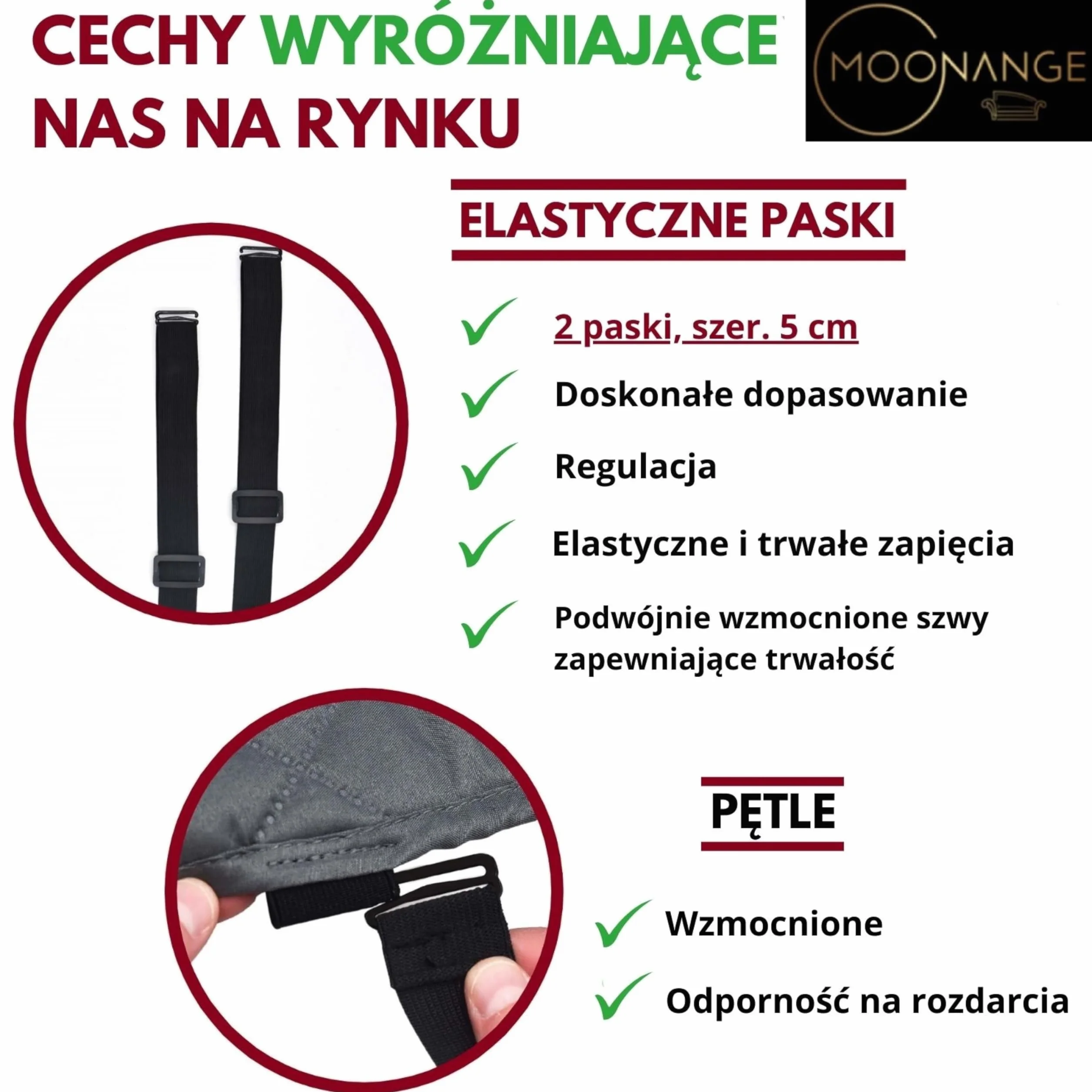 Pokrowiec na sofę 2-osobową wodoodporny dwustronny antypoślizgowy 120cm ciemny gołębi