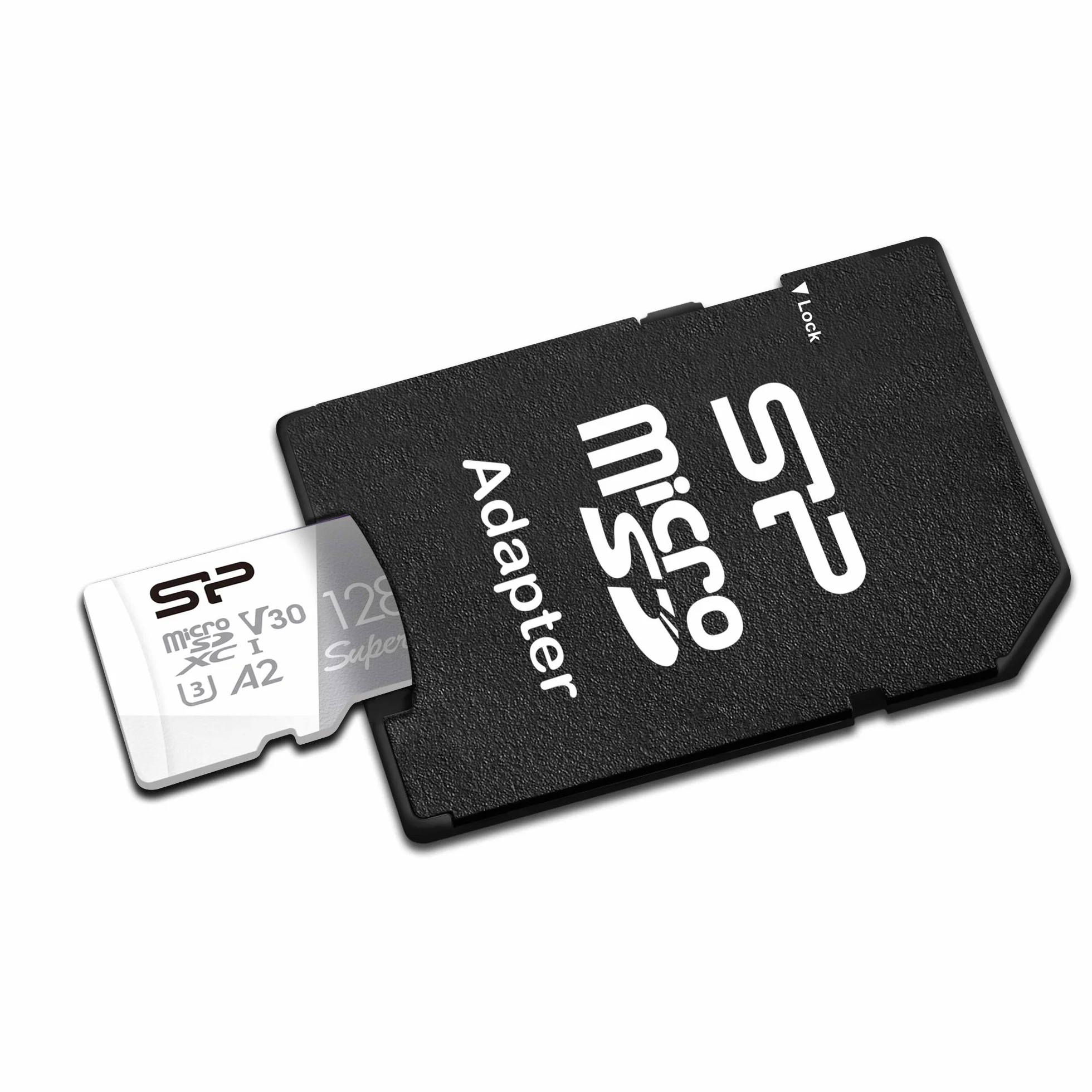 Silicon Power 128 GB Superior Micro SDXC UHS-I (U3), V30 4K A2, szybka karta microSD z adapterem