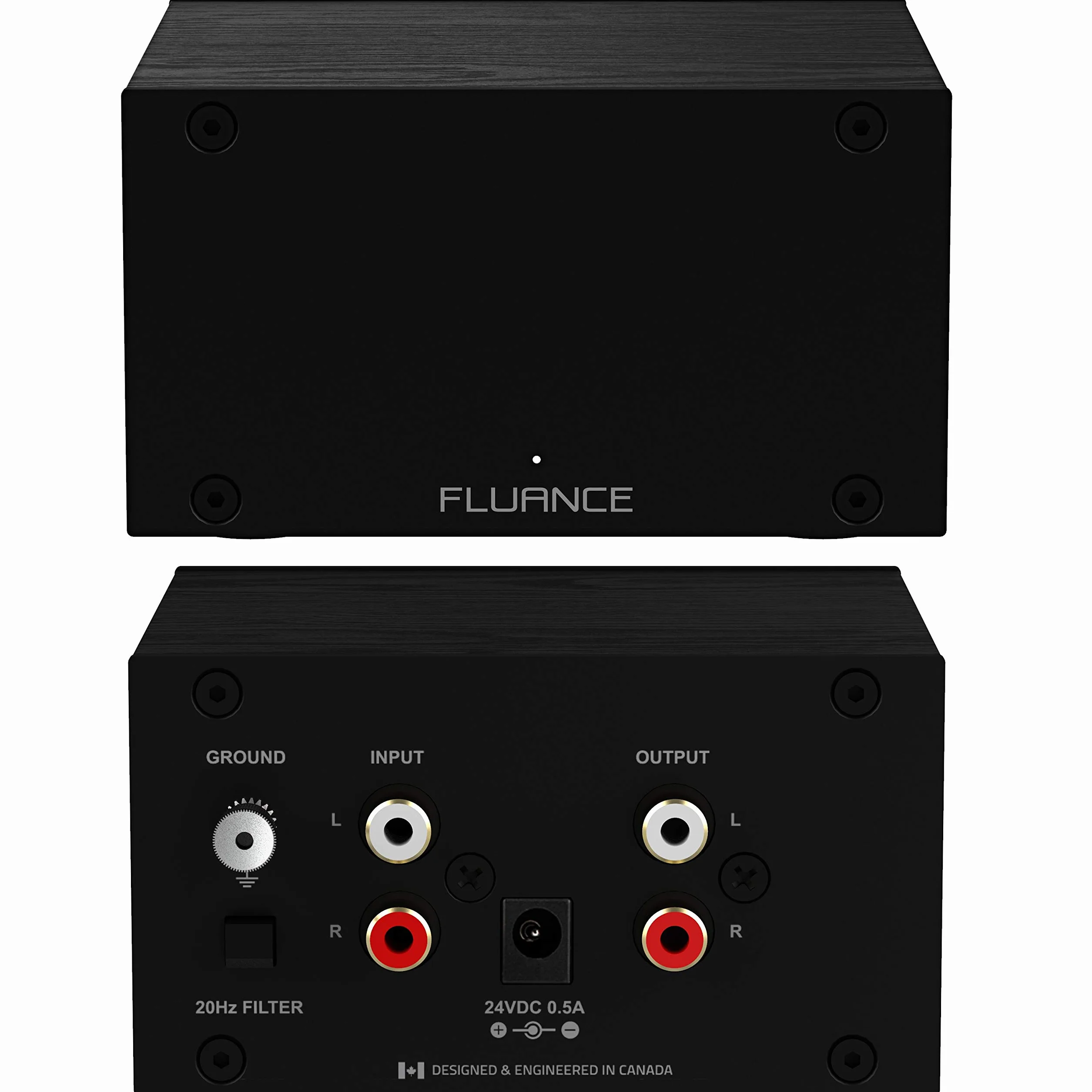 Fluance PA10 przedwzmacniacz gramofonowy High Fidelity z korektorem RIAA do gramofonu MM/gramofonu winylowego