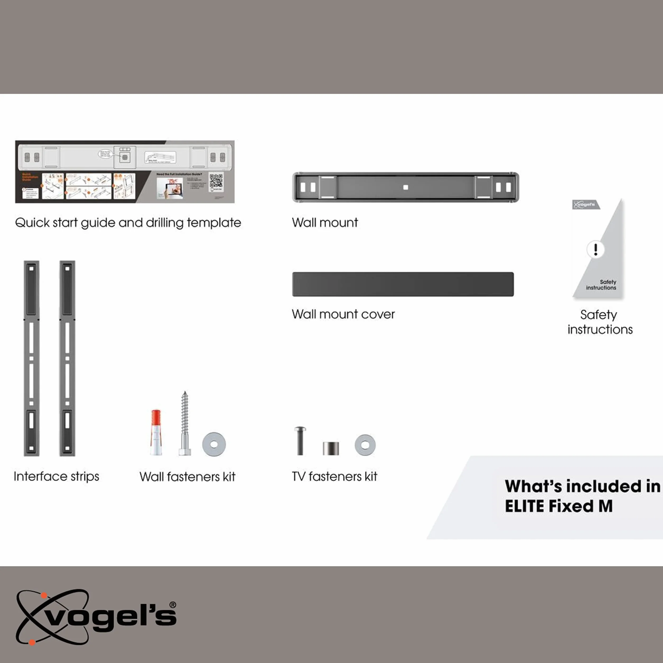 Vogel's ELITE TVM 5405 black Extrem flache TV-Wandhalt.32-77