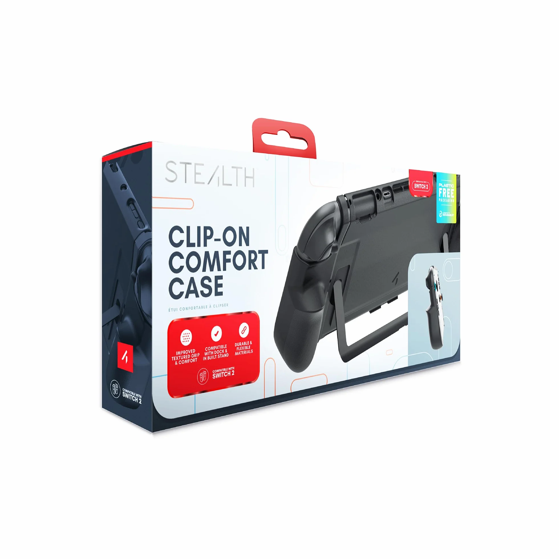STEALTH Etui na kontroler z klipsem kompatybilne z Switch 2, trwałe i lekkie