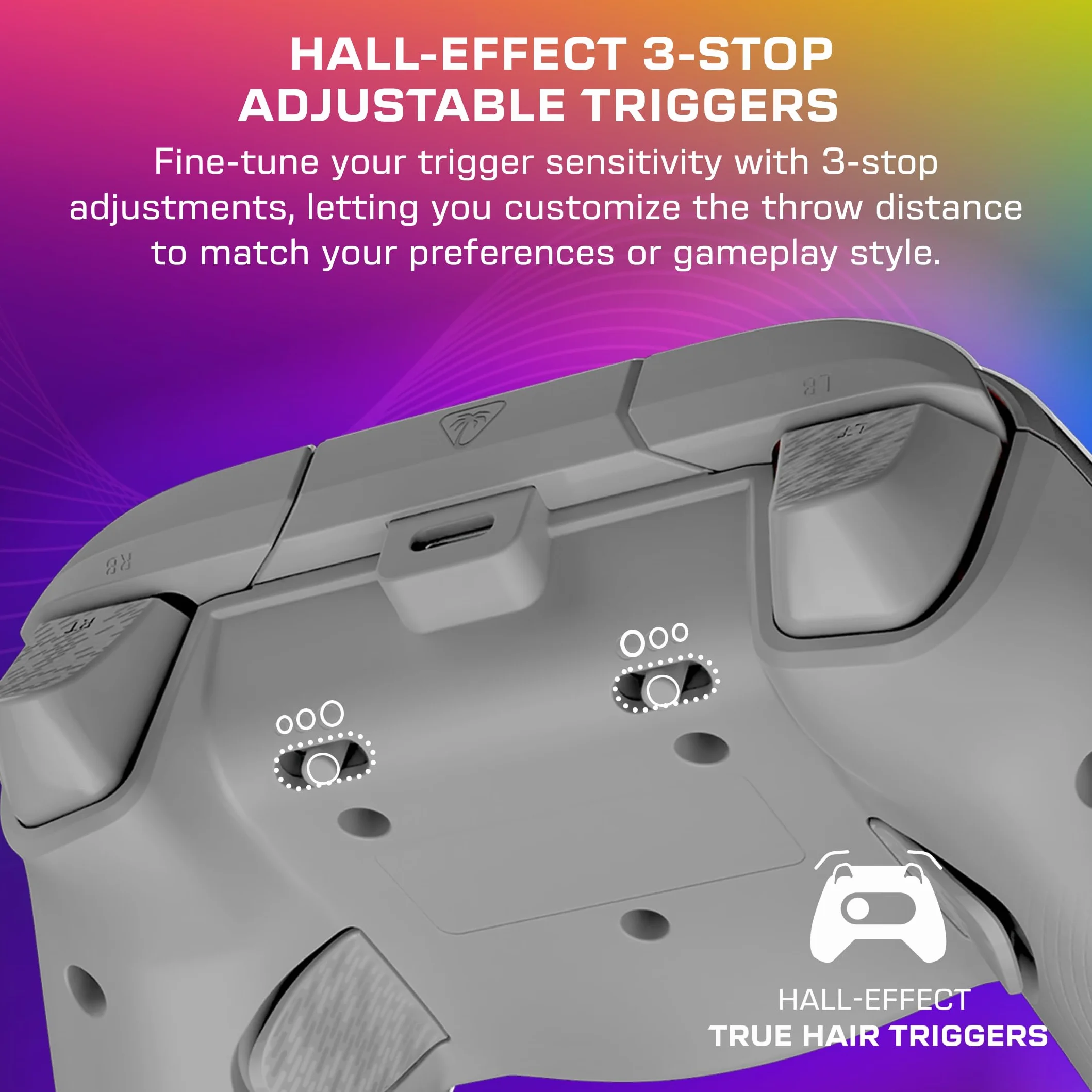 Turtle Beach Afterglow Wave Kontroler do gier RGB na przewodach w kolorze szarym – Licencjonowany dla Xbox Series X lub S, Xbox One i Windows
