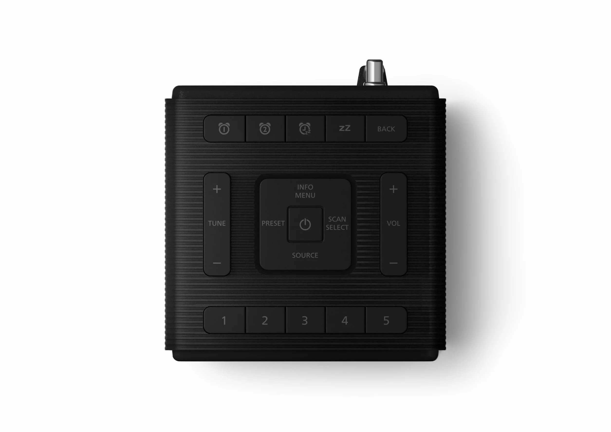 Philips TAR5100 Radio Dab/FM z zegarem odpornym na zachlapanie Bluetooth na bazie zrównoważonego materiału PCR
