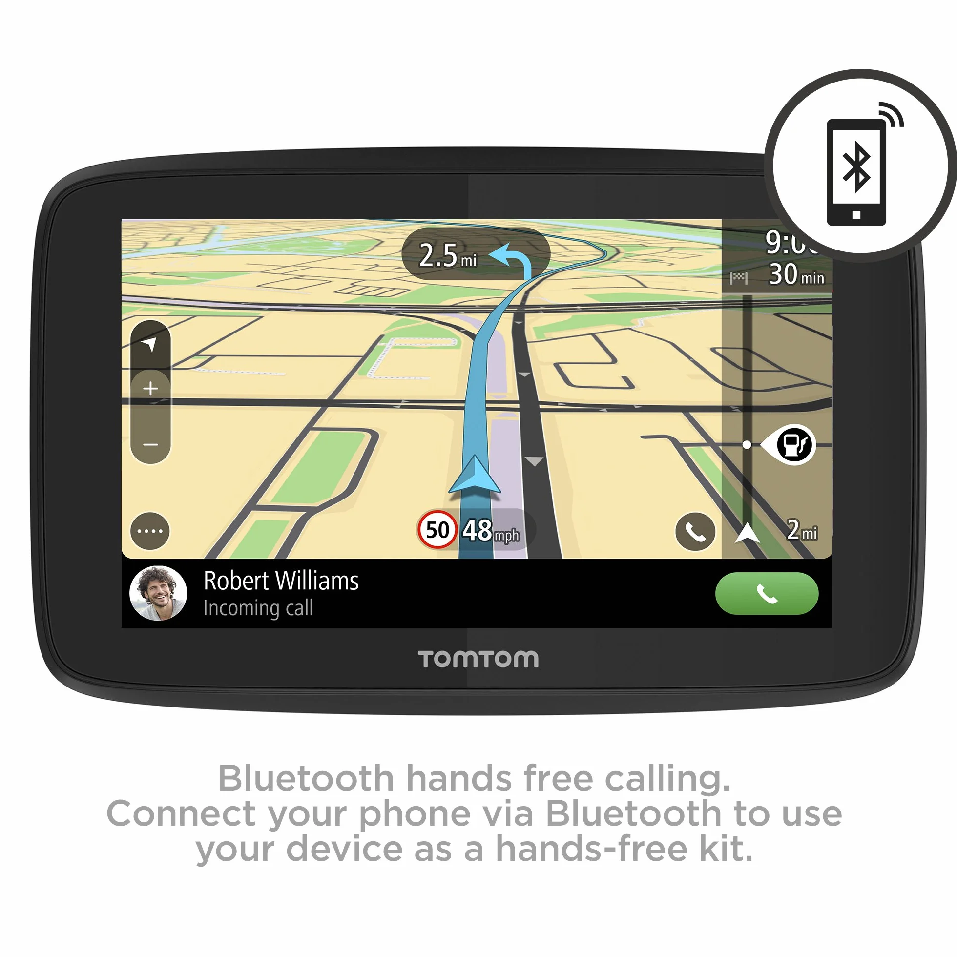 TomTom Samochodowa nawigacja sat GO 520, 15 cali z głośnomówiącymi połączeniami, Siri, Google Now, aktualizacje za pośrednictwem WiFi, dożywotniego ruchu przez smartfona i mapy świata, wiadomości do smartfonów, ekran pojemnościowy, czarny, szary