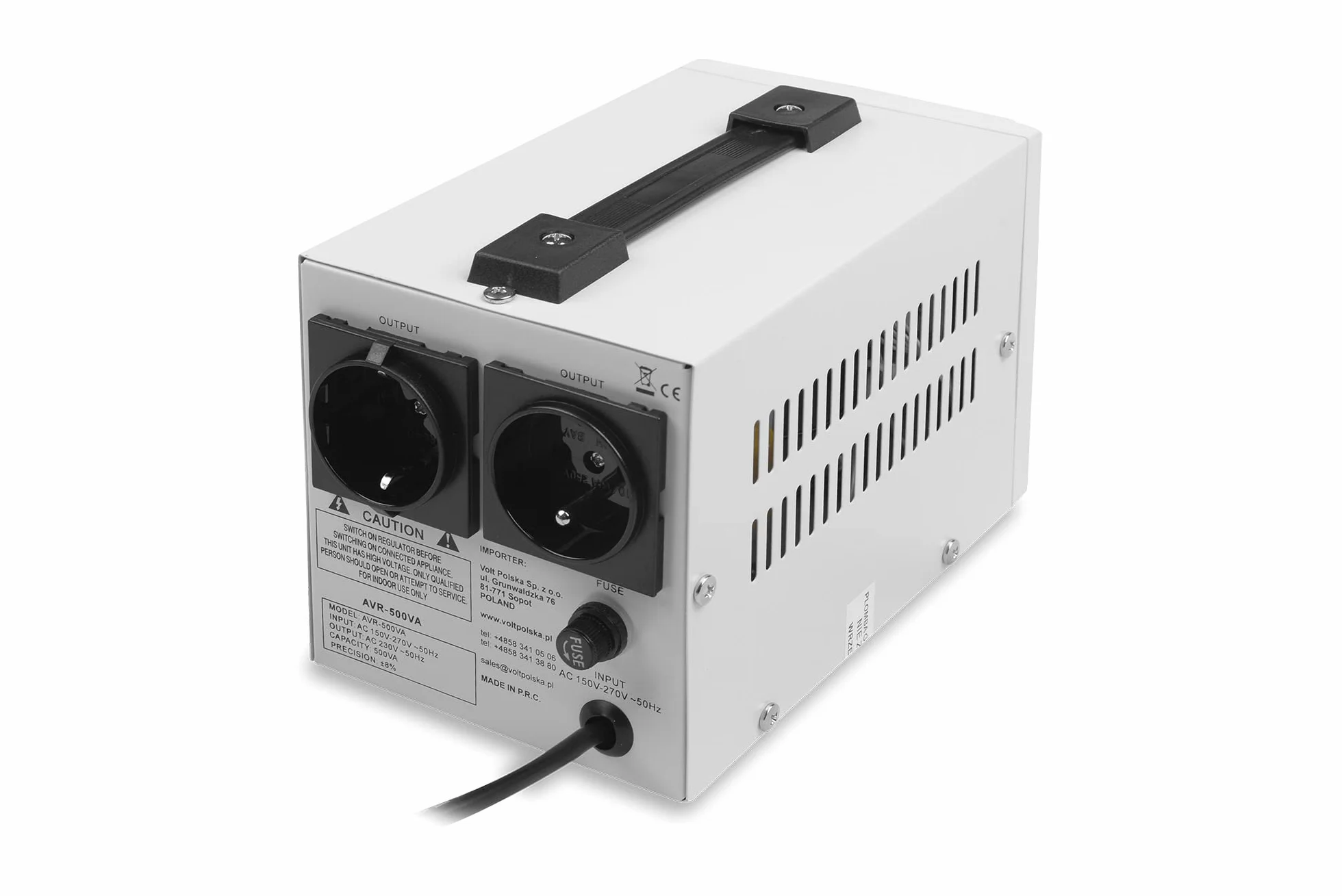 Stabilizator napięcia AVR 500VA 8-11%