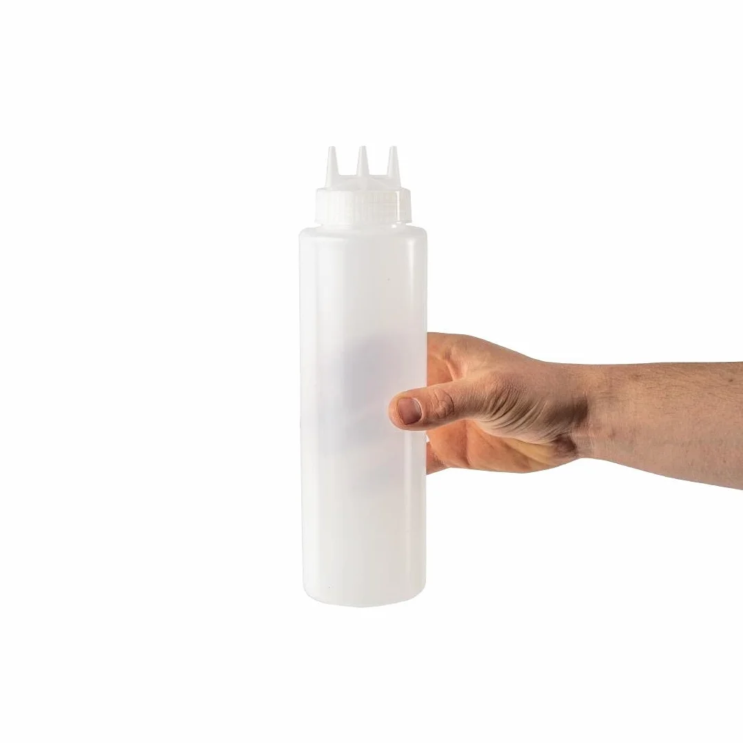 Butelka do wyciskania Vogue CW726 przezroczysta 3 dysze 90 ml