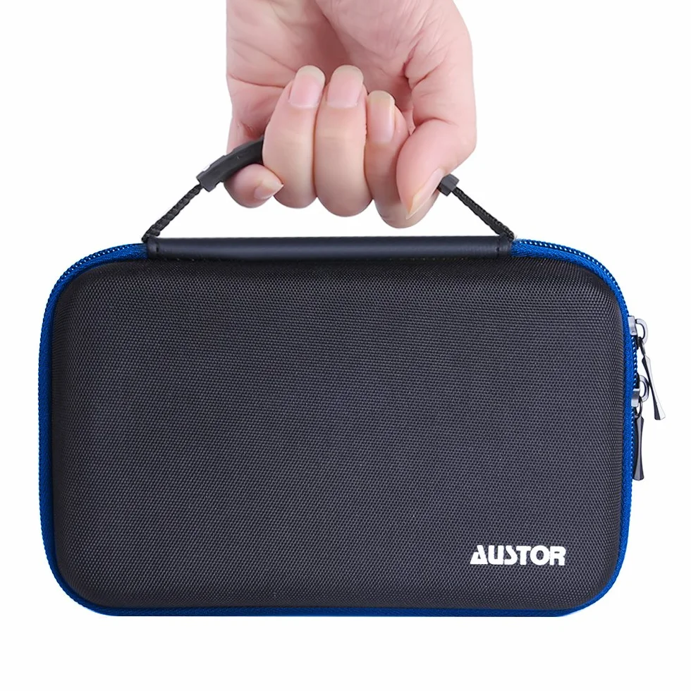 AUSTOR Twarda torba do przenoszenia Nintendo 3DS, niebieska, niebieski