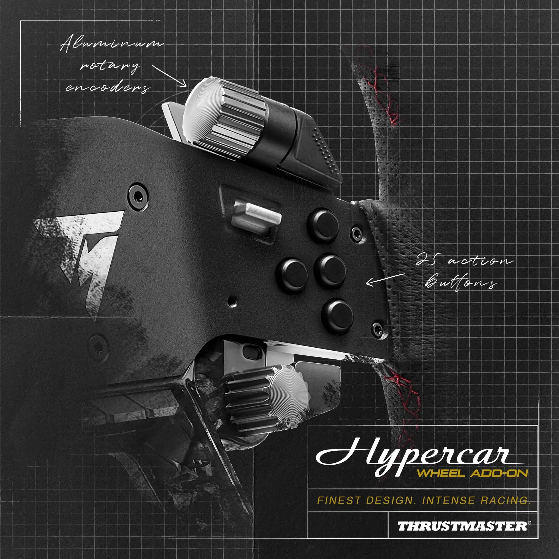 Thrustmaster Hypercar Wheel Add-On, Koło Kierownicy Klasy Premium, Do PC i Konsol