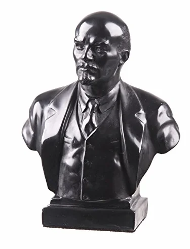 Radziecki rosyjski lider ZSRR Vladimir Lenin kamień biust statuetka rzeźba 18 cm czarny