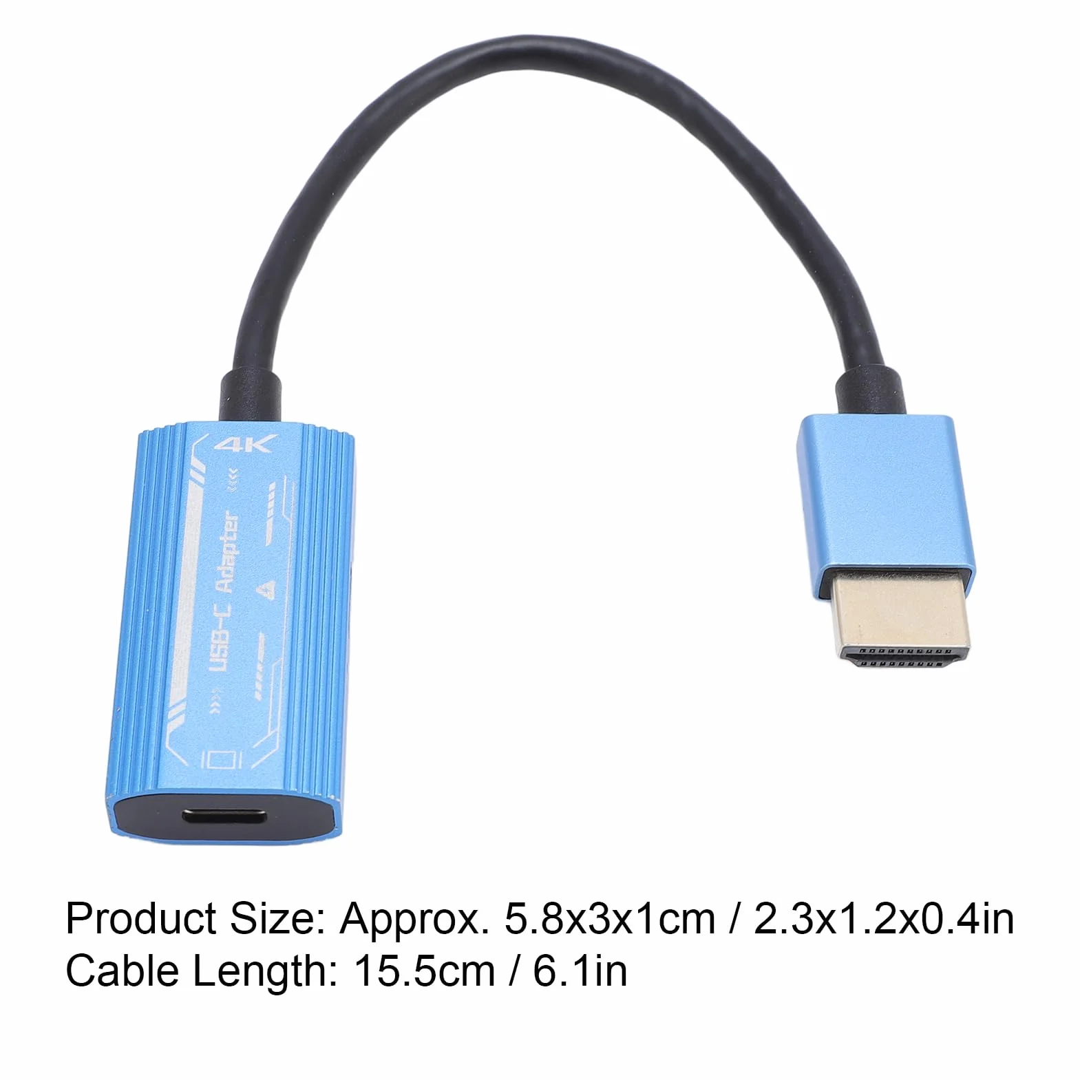 Adapter USB C na HDMI, 4K @ 60Hz PD 100W Typ C na HDMI Konwerter dla Air 2 Pro dla Air 2s XR Okulary AR Adapter do Przełącznika Laptop