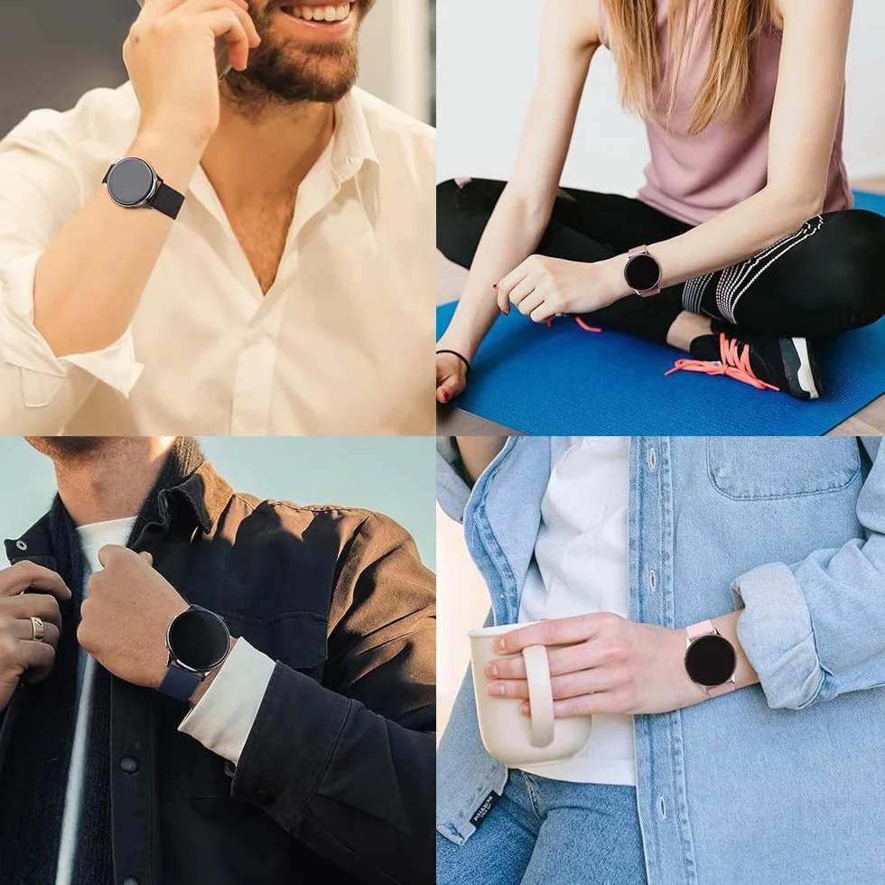 Silikonowy pasek zapasowy do zegarka Garmin Vivoactive 4S/Vivomove 3S/Venu 3S/Venu 2S, Forerunner 255S/255S Music/265S, sportowy pasek do zegarka, 18 mm, do Huawei Watch GT 4 41 mm