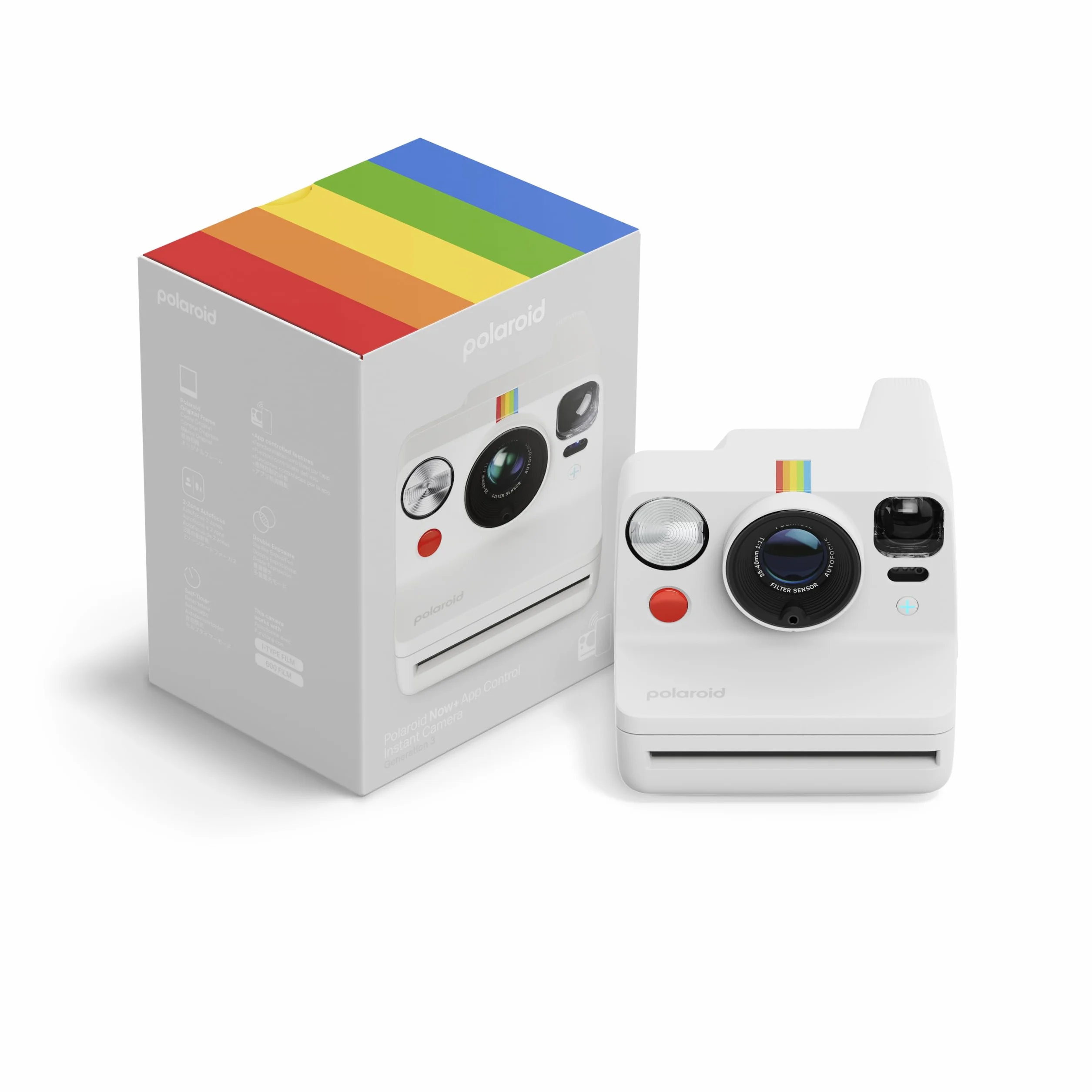 Polaroid - NOW+ Generacja 3 - Aparat natychmiastowy Bluetooth połączony - Biały (9161)