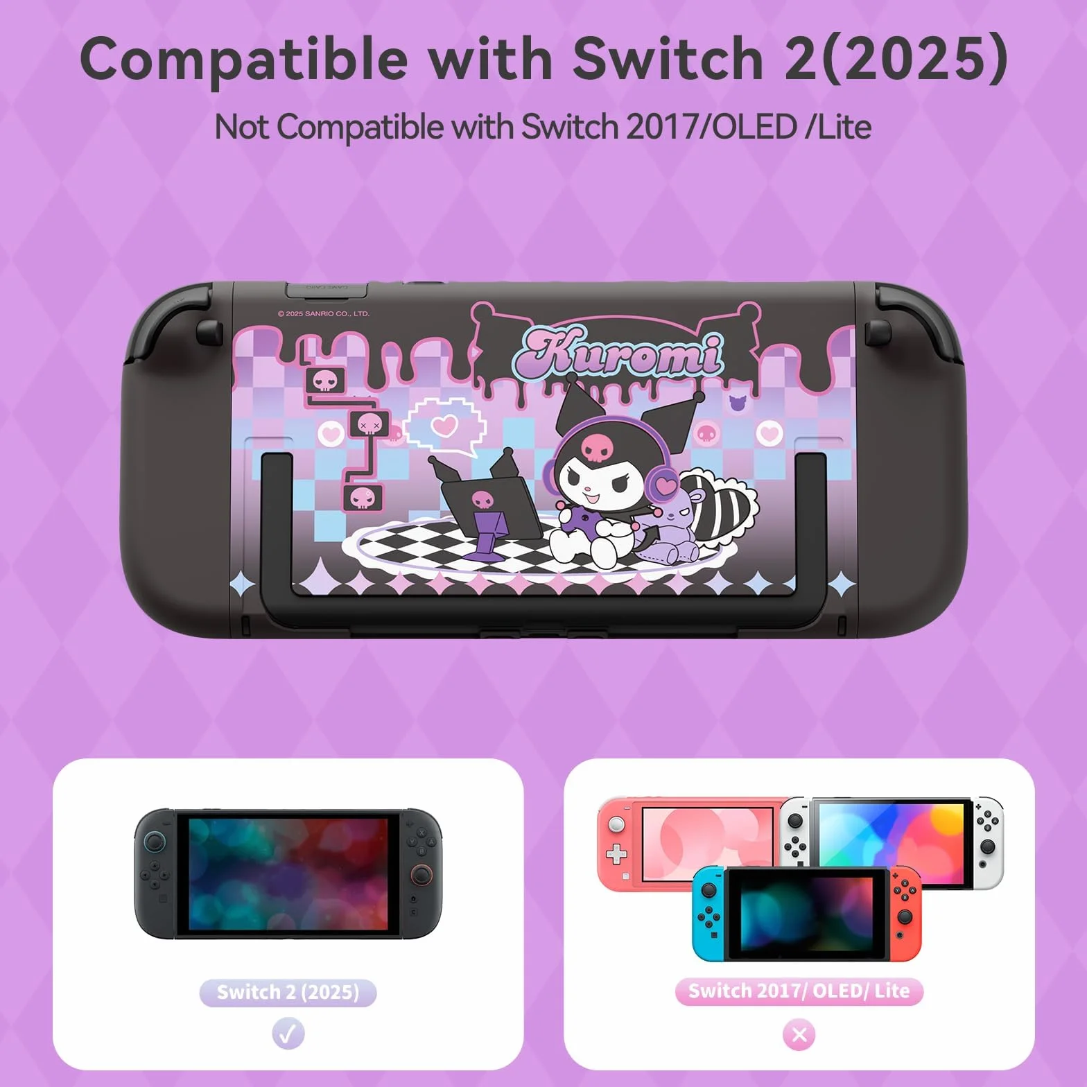 Kuitmor Etui ochronne do Switch 2 Model 2025, Twarda obudowa z kompleksową ochroną dla konsoli i Joy-Con