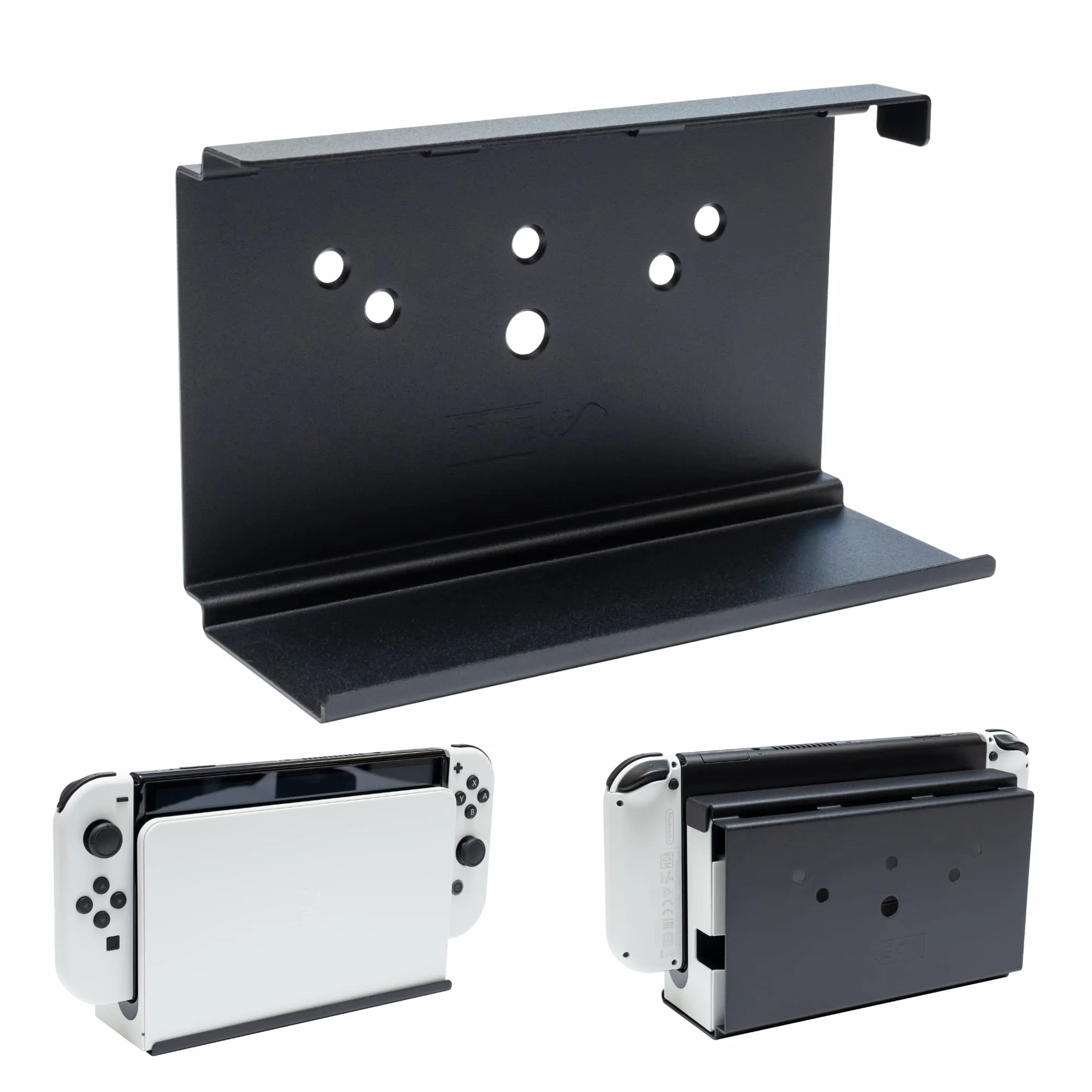 HIDEit Mounts Nintendo Switch Wall Mount Steel Bracket for Switch & Switch OLED