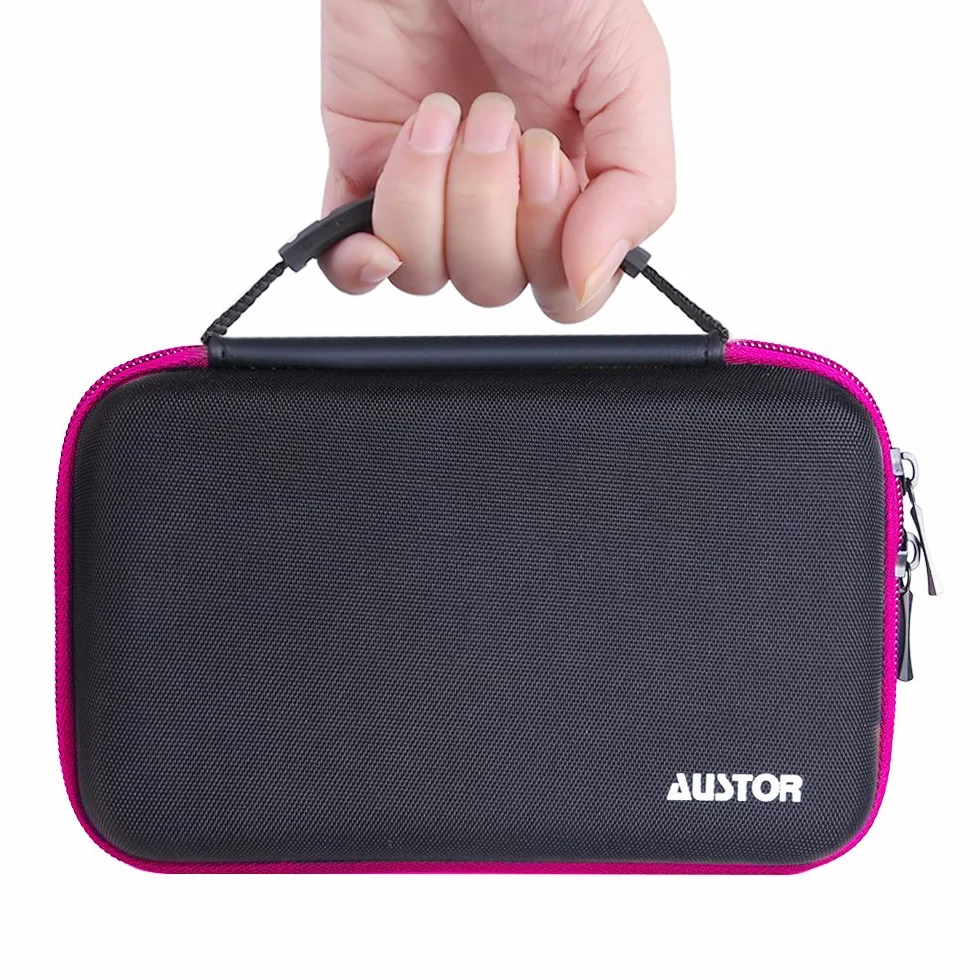 AUSTOR Twarda torba do przenoszenia do nowego 3DS XL - różowa, rose