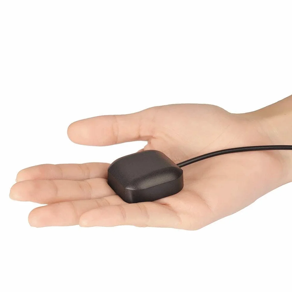 Bingfu Wodoodporny adapter samochodowy Fakra C Antena GPS z kablem przedłużającym 3 m/9,84 stóp do pojazdu z 3-5 V DC, kompatybilny z łodzią morską, lokalizatorem, urządzeniem śledzącym GPS w czasie