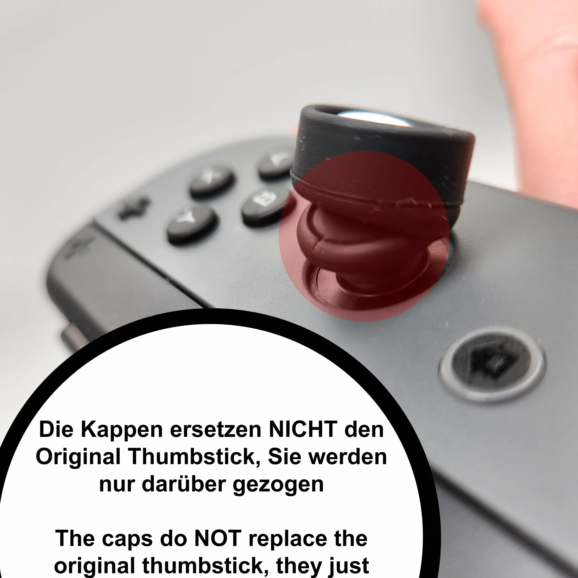 MatoSan Silikonowe nakładki na kciuki (4 sztuki, 3 kolory) – kompatybilne z Nintendo Switch, Switch OLED, Lite, Steam Deck, chronią przed zarysowaniami i zwiększają przyczepność dla graczy