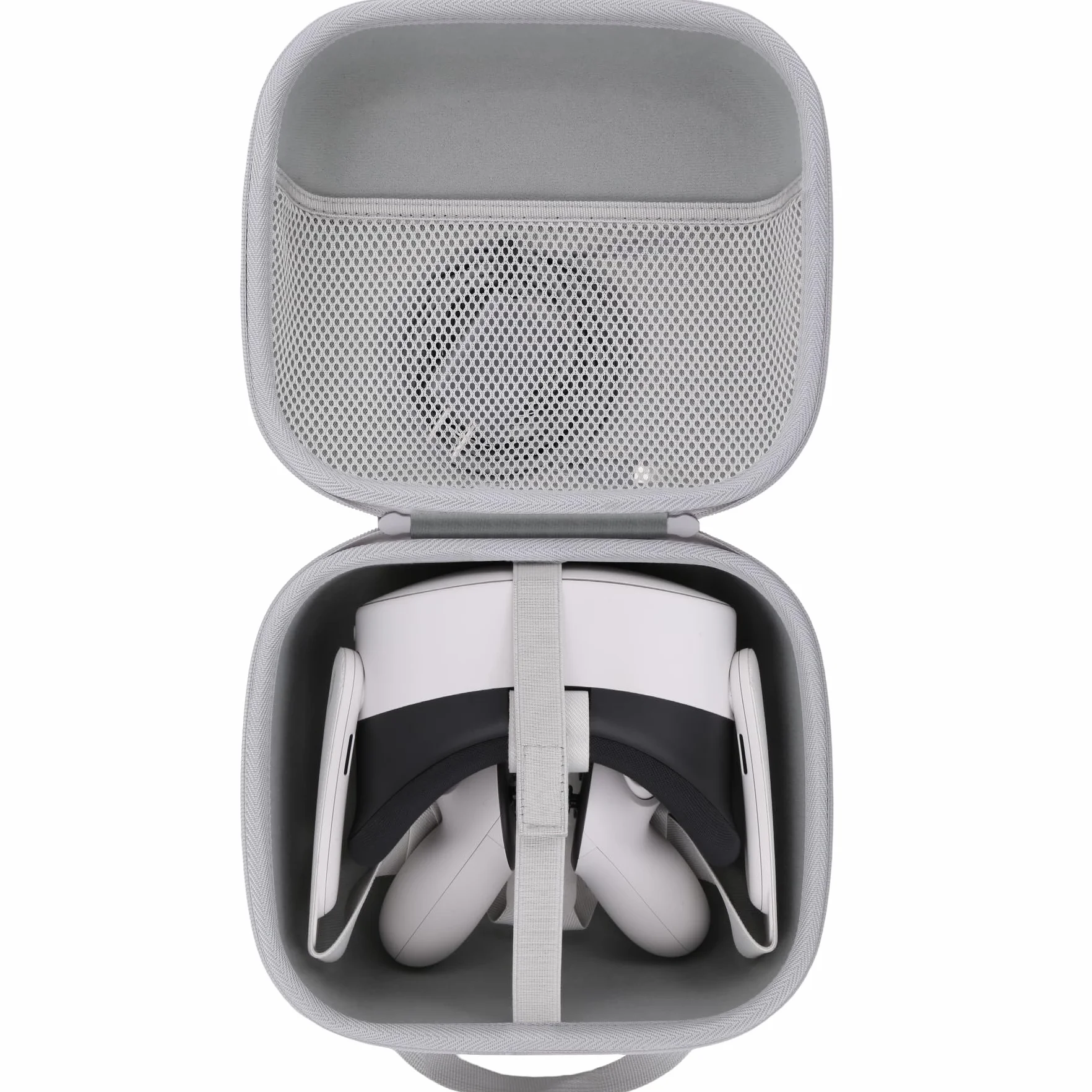 co2CREA Twarde etui ochronne na telefon komórkowy Meta Quest Pro/Meta Quest 3/Meta Quest 3S All-in-One VR Gaming Headset, biały, für Meta Quest 3S, casual