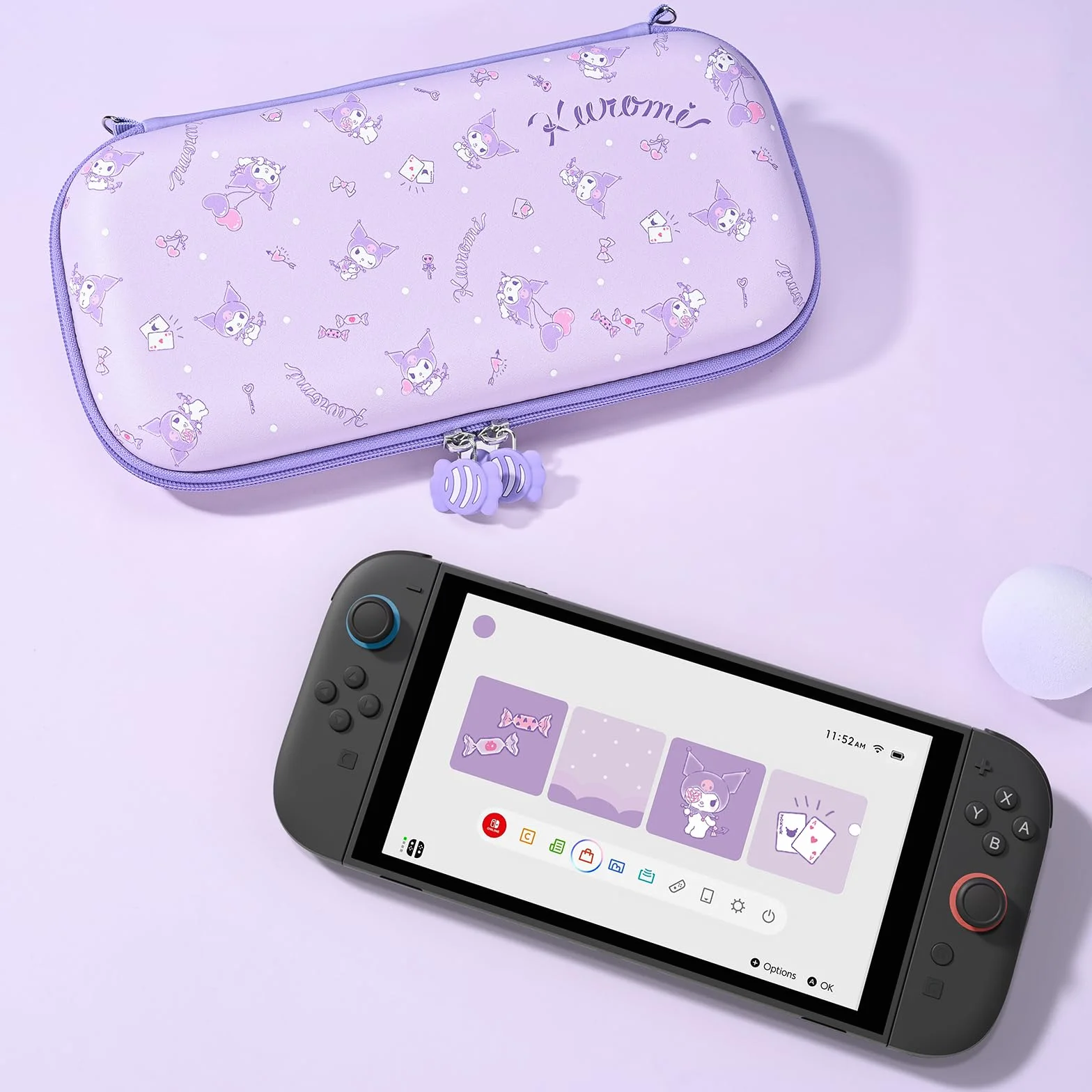Kuitmor Smukłe etui kompatybilne z Switch 2 (2025), Twarda torba z miejscem na 10 kart do gier, Przenośne etui na konsolę Switch 2 i akcesoria