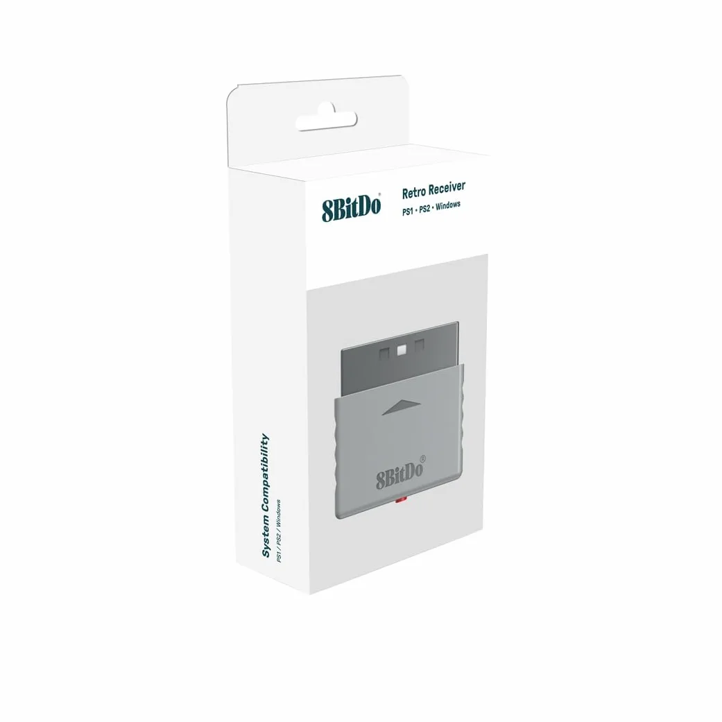 8Bitdo Bluetooth Retro Odbiornik do PS1, PS2, Windows, Xbox Series, Xbox One, PS5, PS4, Switch Pro