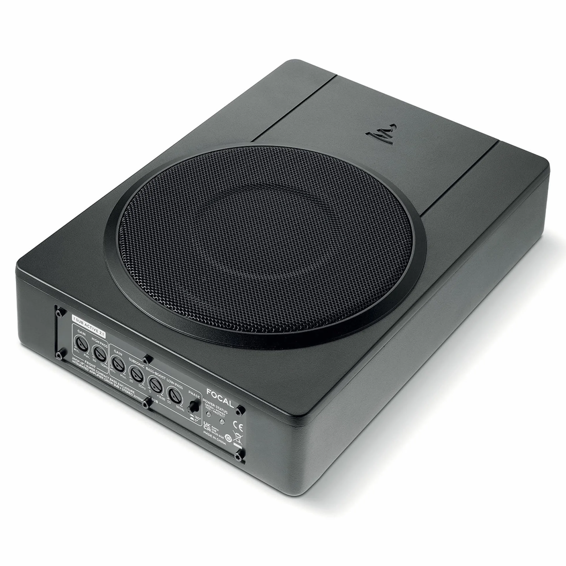 Focal ISUB-Active aktywny subwoofer pod siedzeniem 8" 20 cm płaski na fotel kierowcy fotel pasażera