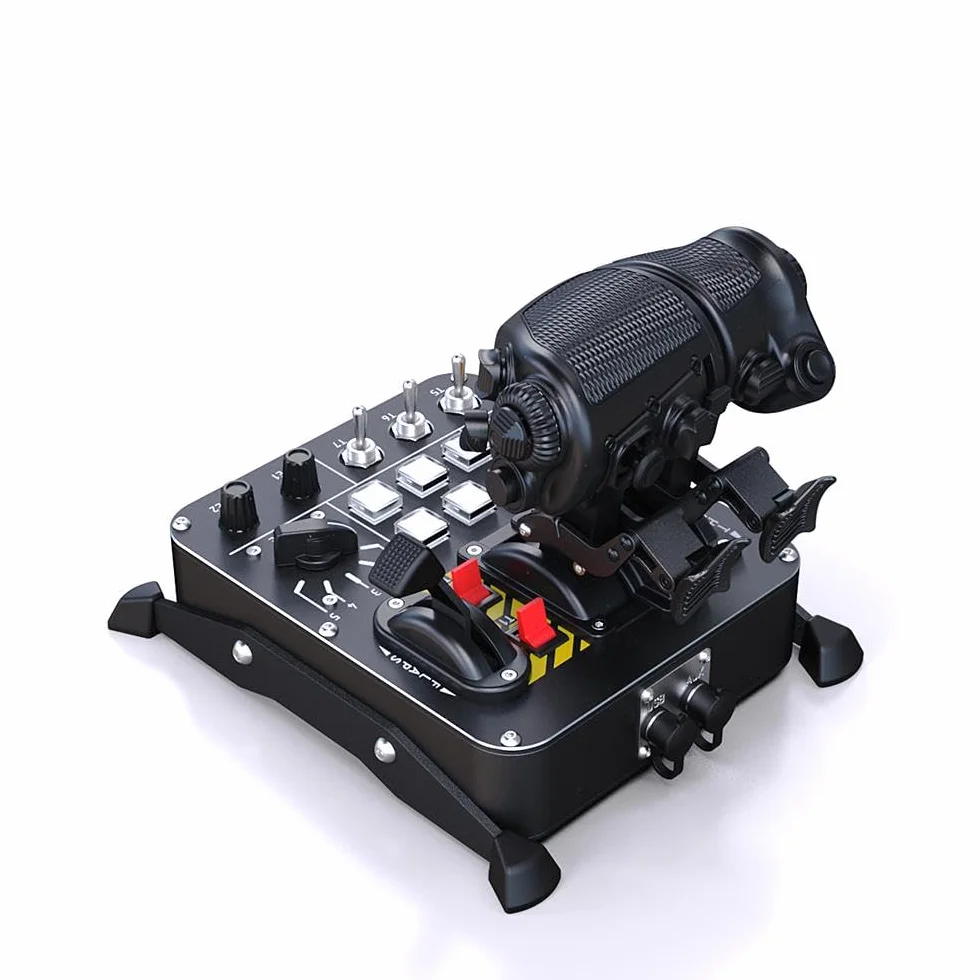 VIRPIL Controls MongoosT-50CM3 Throttle Dual-Engine Throttle Quadrant Adjustable Detents Flight Simulator Control System PC Gaming