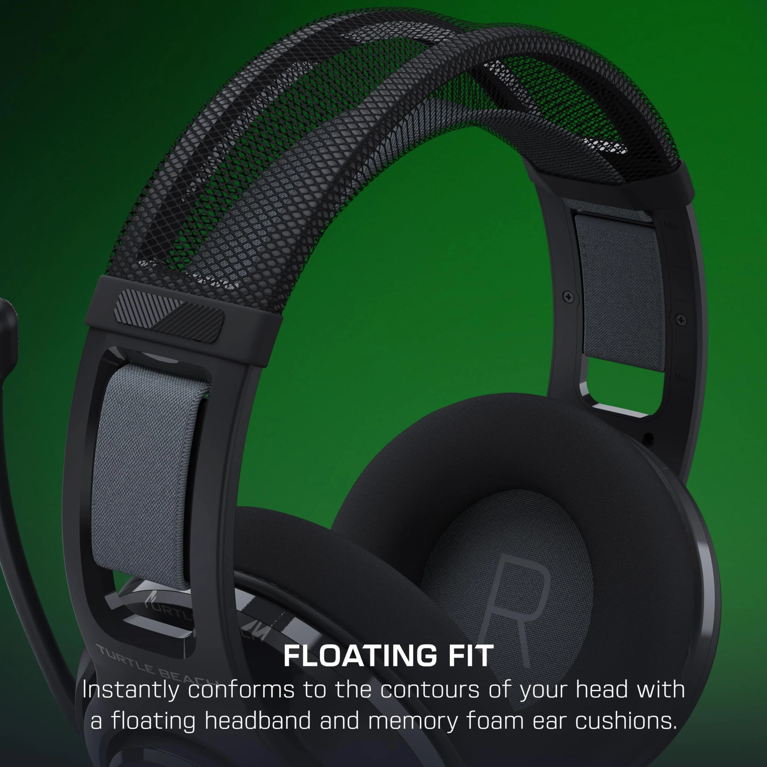Turtle Beach Atlas 200 Przewodowe słuchawki do gier na konsolę Xbox, PlayStation PC z przewodowym połączeniem 3,5 mm – przetwornik Nanoclear 50 mm, mikrofon flip-to-mute, poduszki z pianki memory