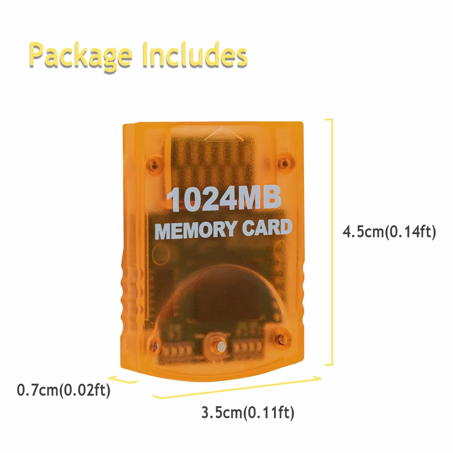 Mcbazel Karta pamięci do gier 1024 MB do konsoli Wii/Gamecube GC