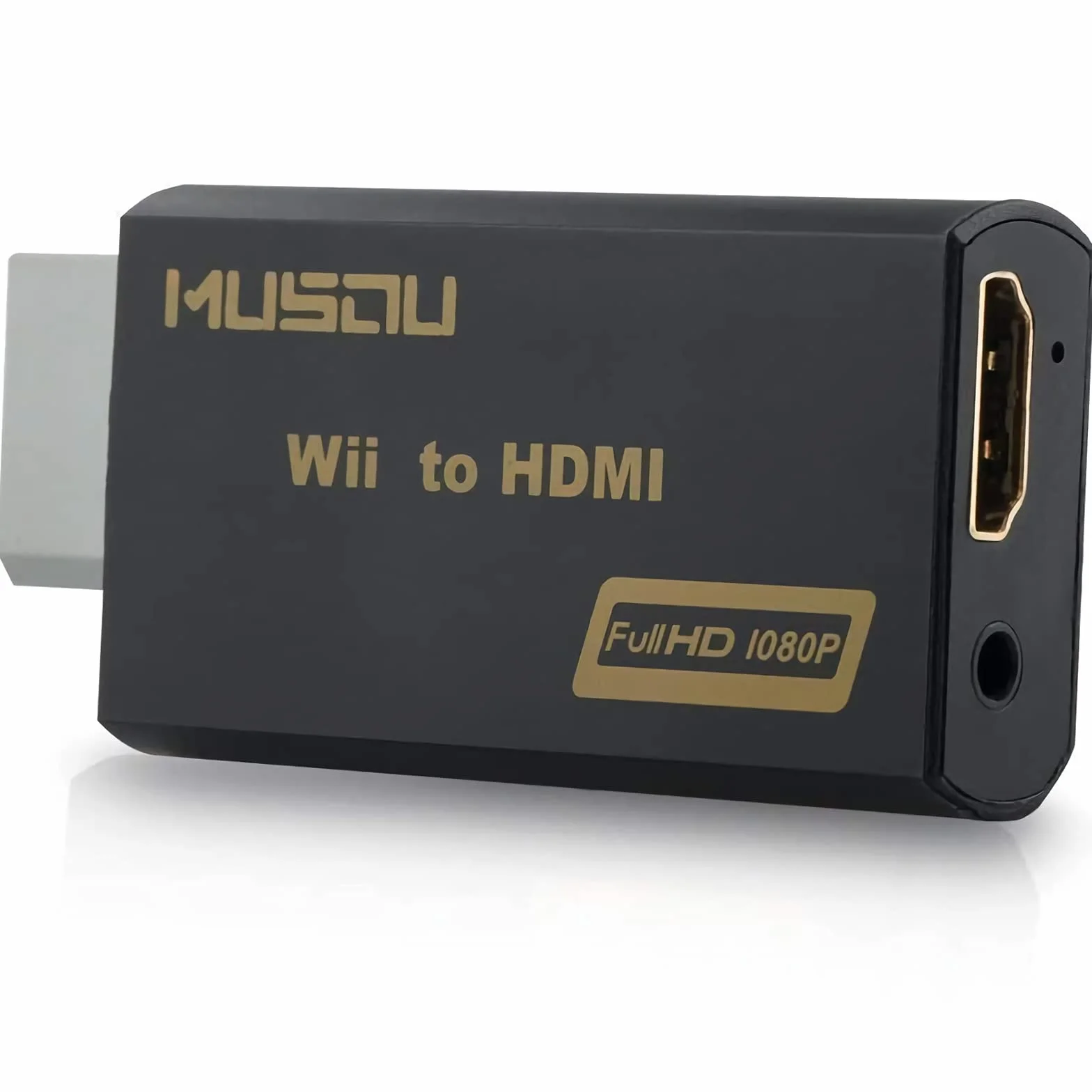 Musou Adapter Wii na HDMI 1080P/720P HD Konwerter z 3,5 mm Wyjście Audio Stereo do Nintendo HDTV