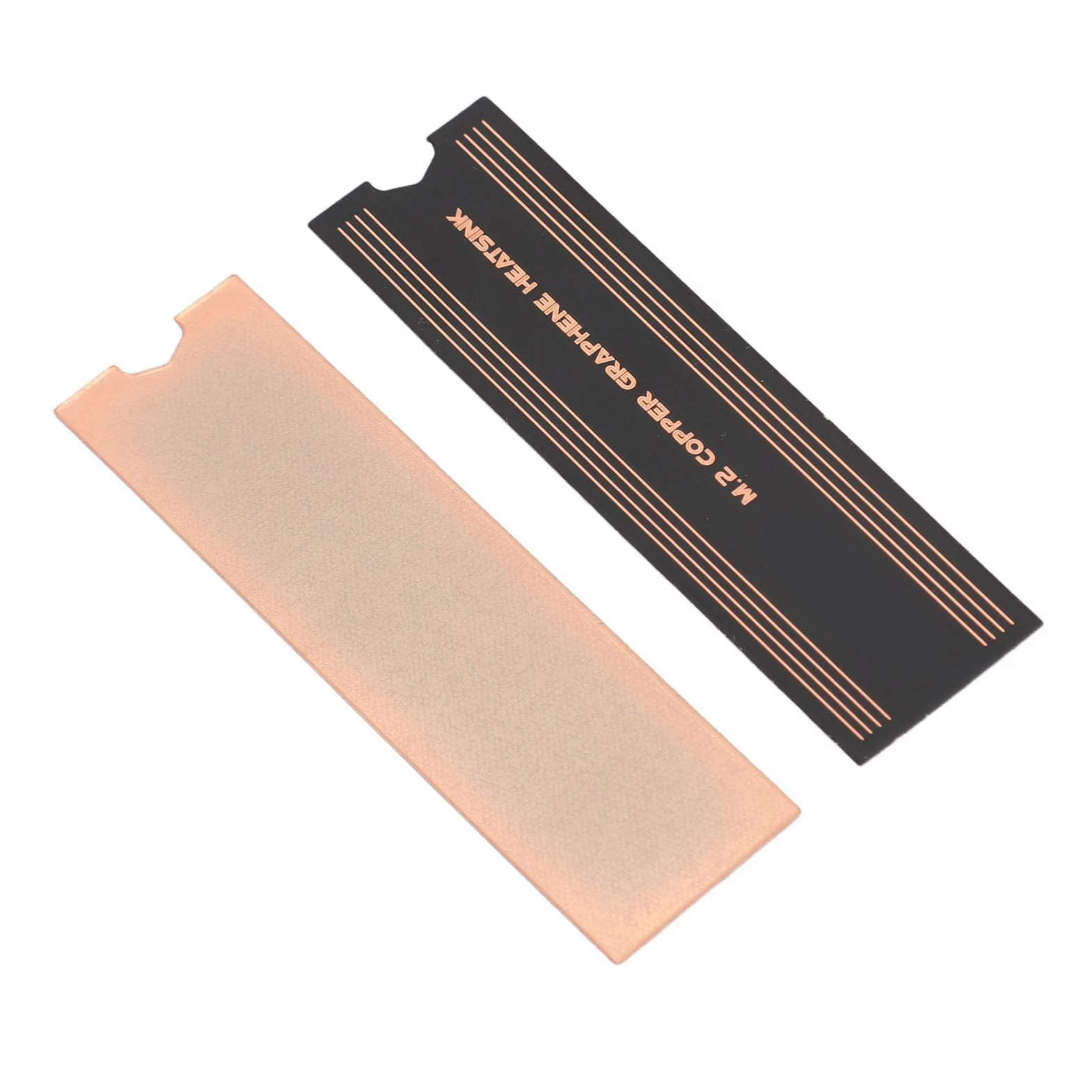 2 szt. Dwuwarstwowy Radiator M.2 2280 NVMe SSD Grafenowy Miedziany do Laptopa