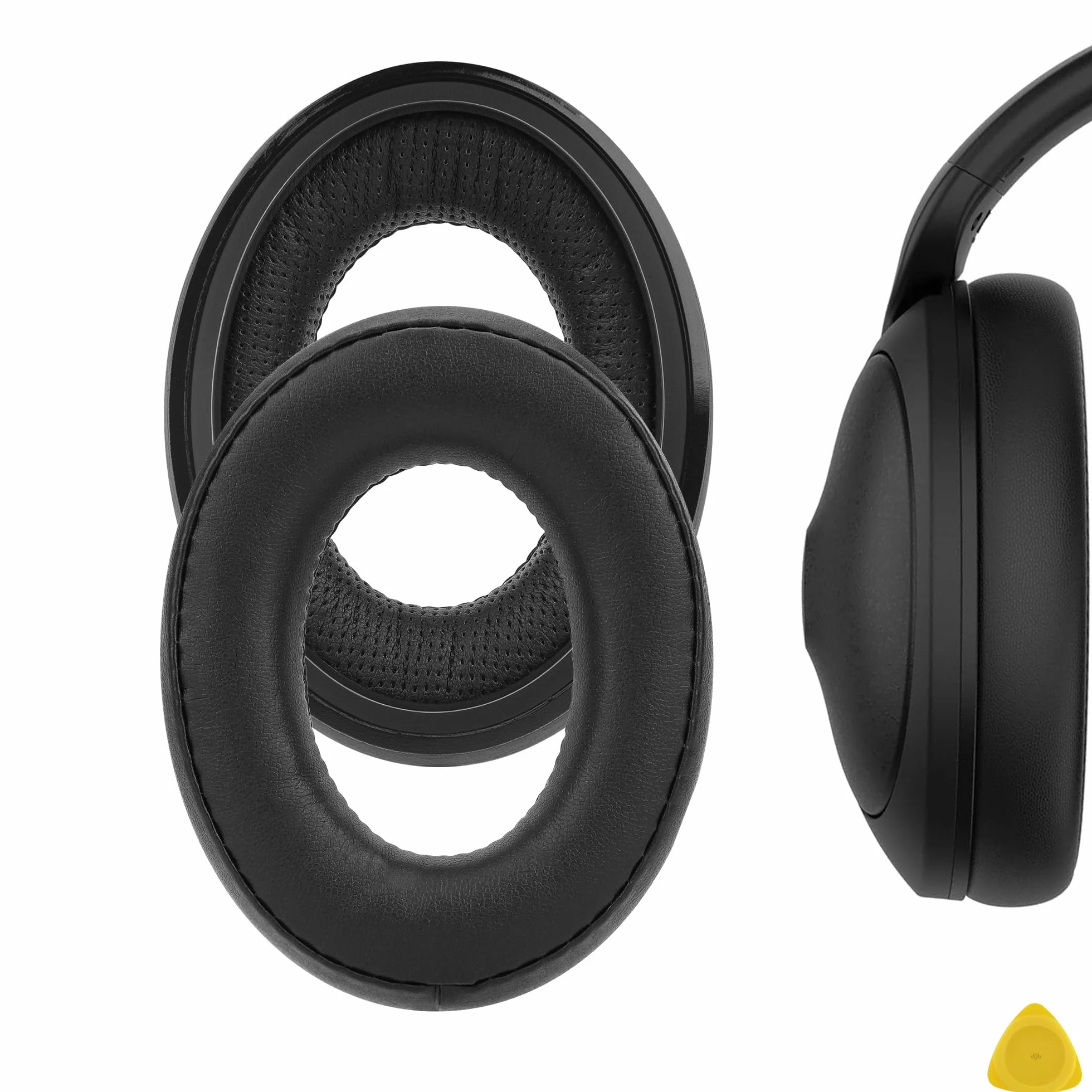 Geekria QuickFit wymienne poduszki nauszne kompatybilne z słuchawkami Sennheiser HD 620S/400Pro/560S, poduszki do uszu, części naprawcze (Czarny)