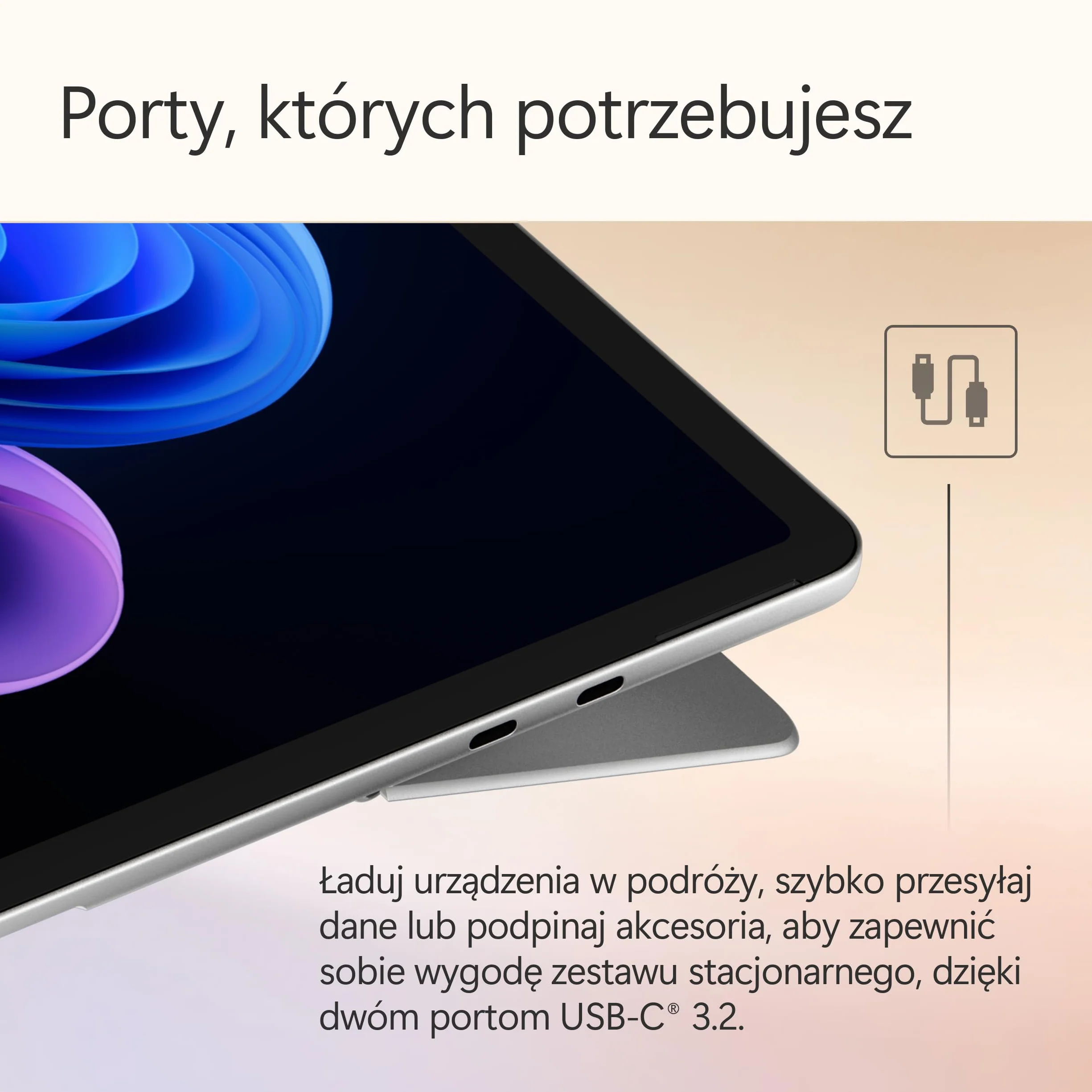 Microsoft Surface Pro | Copilot+ PC | 12-calowy ekran dotykowy LCD | Snapdragon® X Plus | 16 GB pamięci RAM | 512 GB SSD | Najnowszy model, 1. edycja | Platyna
