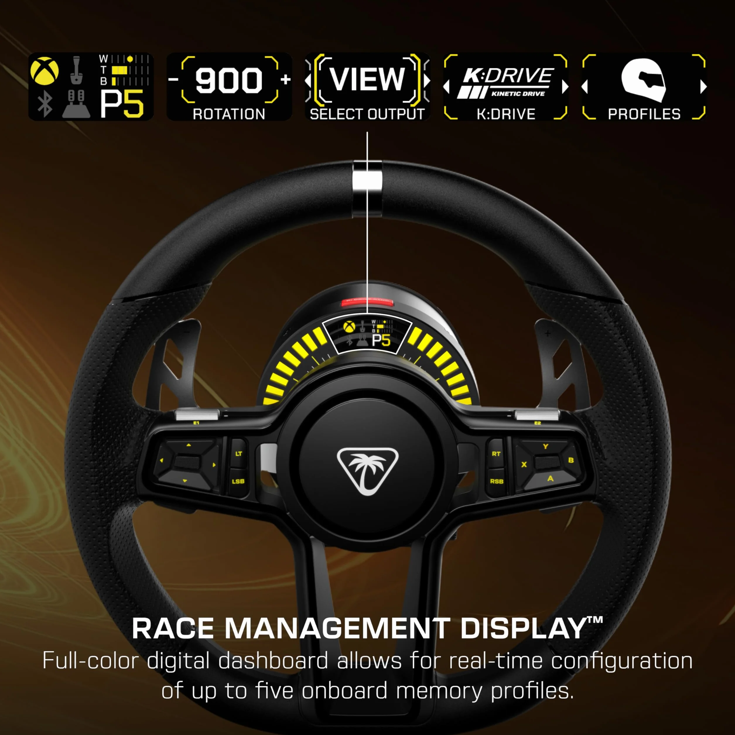 Turtle Beach VelocityOne Race KD3 Direct Drive Force Feedback Koło wyścigowe i pedały do Xbox Series X|S, Xbox One, Windows 10/11 PC