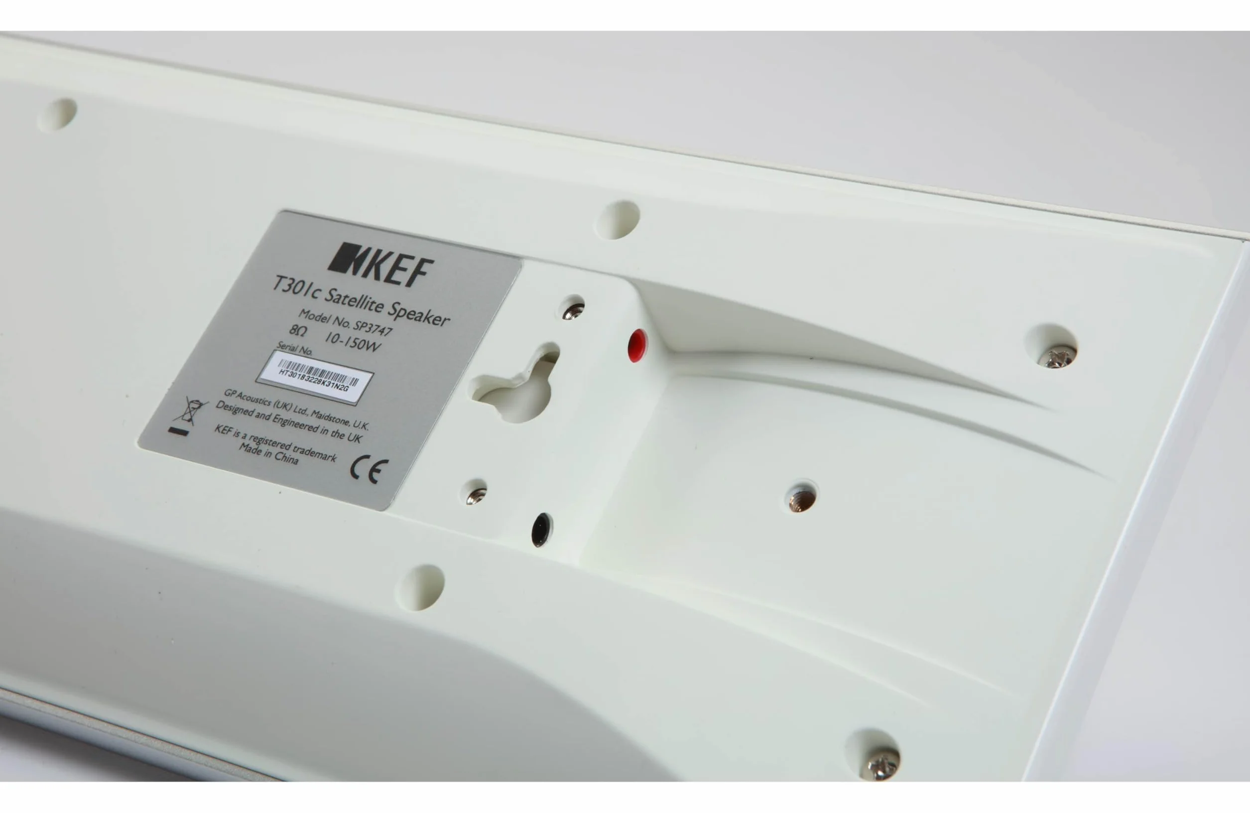 KEF T301C środkowy 2-drożny głośnik półkowy (biały)