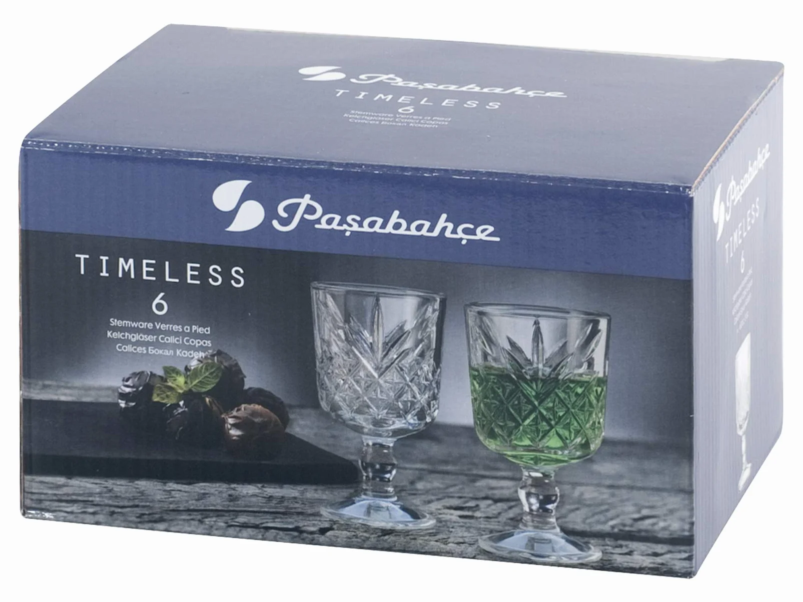 Pasabahce Timeless Zestaw Kieliszków, Szkło, Przezroczysty, 6 x 60 ml