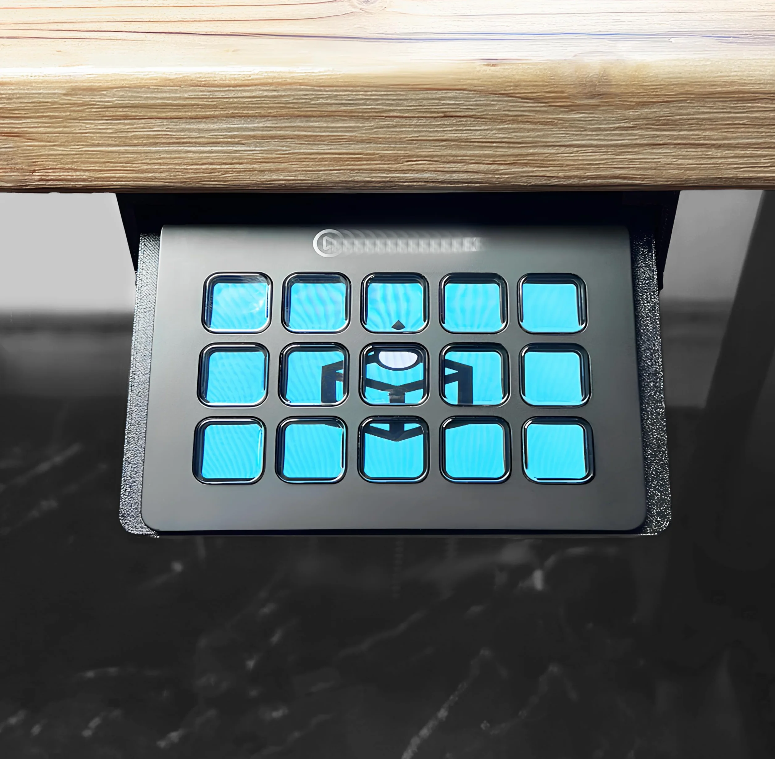 Regulowany uchwyt pod biurko do Stream Deck MK1/MK2, oszczędność miejsca, schludne biurko, szybki montaż z dwustronną taśmą i śrubami, kompatybilny z Elgato