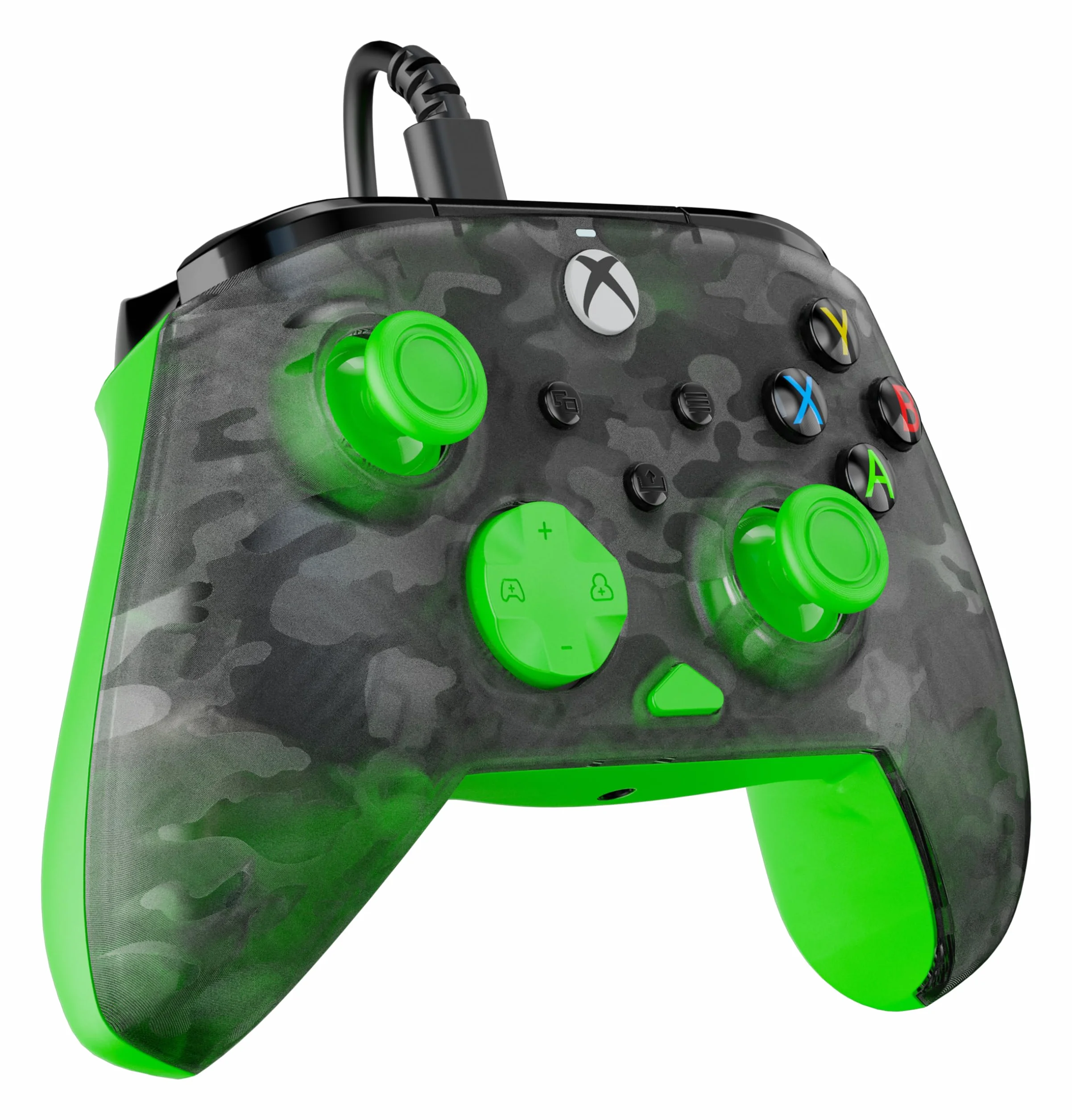 Turtle Beach Rematch Core Ghost Black Camo/Green Wired Gaming Controller dla Xbox Series X, Xbox One, PC