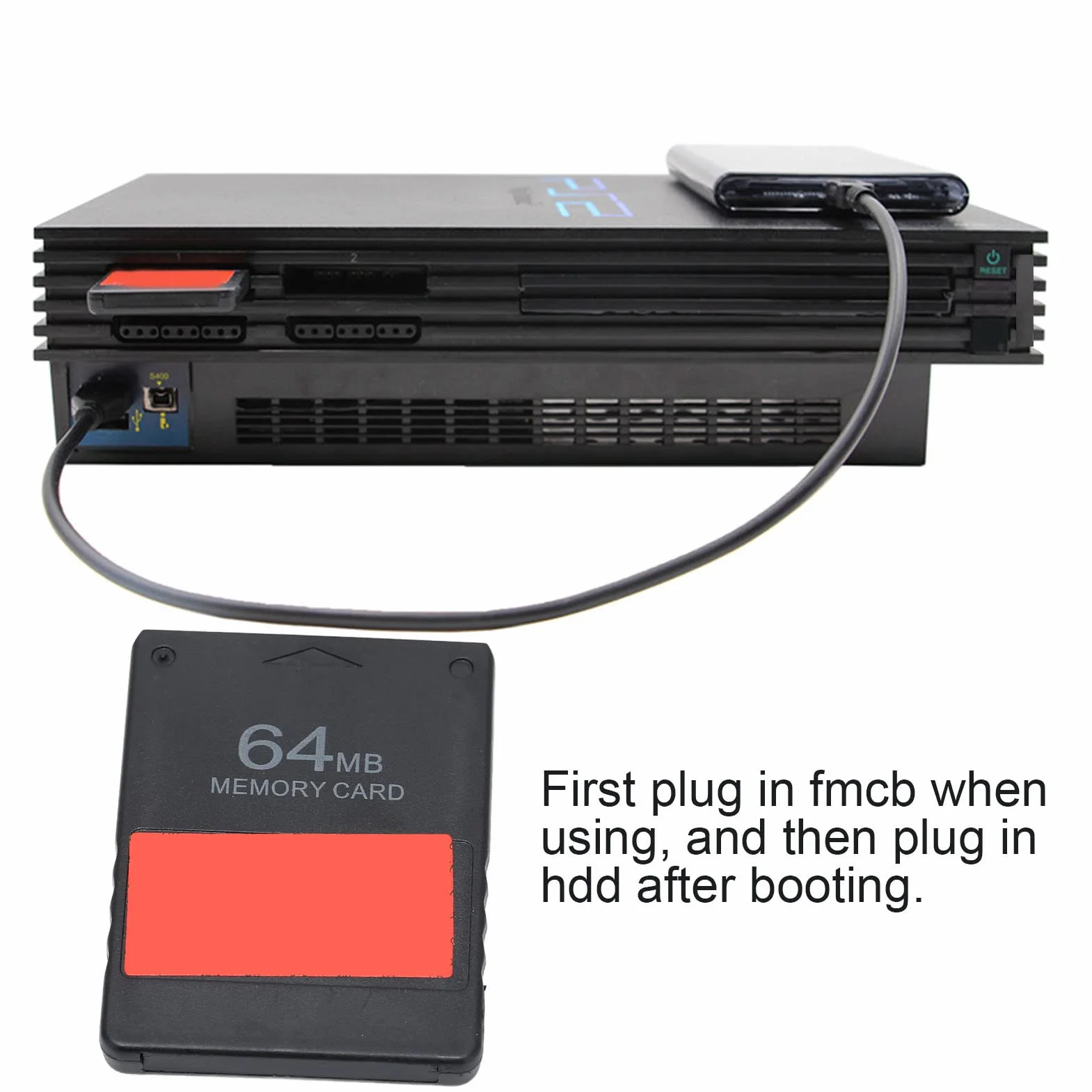Karta Pamięci do Gier, Karta Pamięci 64 MB FMCB V1.966 Karta Pamięci do Gier USB dla/dla FMCB Hosta Modelu