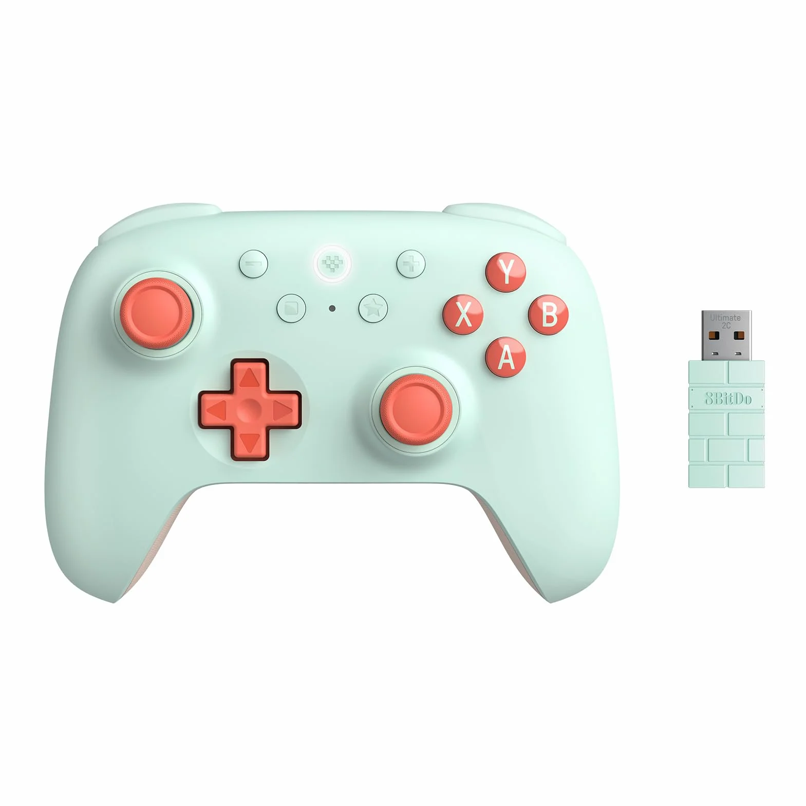 8BitDo Ultimate 2C Wireless Controller for Windows PC and Android, with 1000 Hz Polling Rate, Hall Effect Joysticks and Triggers, and Remappable L4/R4 Bumpers (Mint)