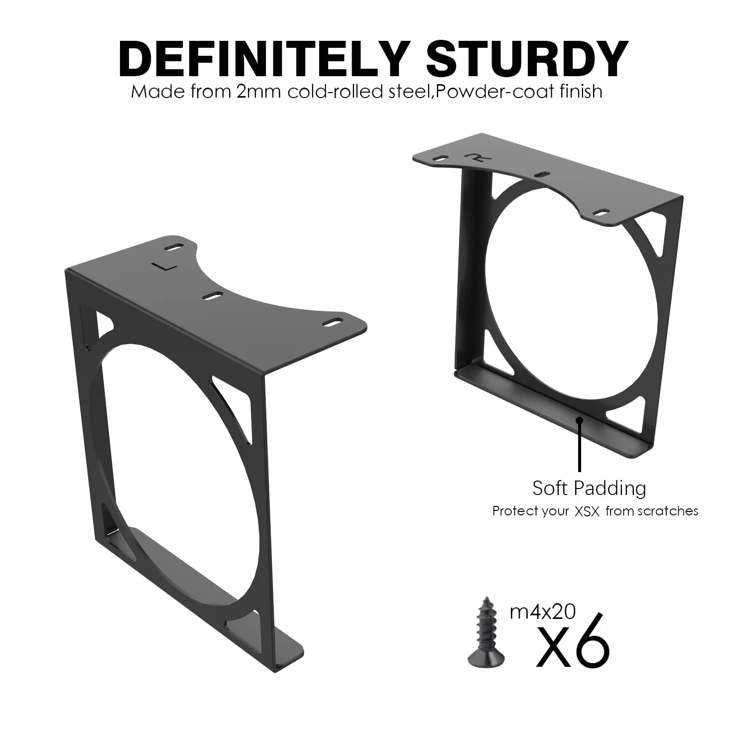 Monzlteck Uchwyt pod biurko do Xbox Series X, Stealth Mount for XSX