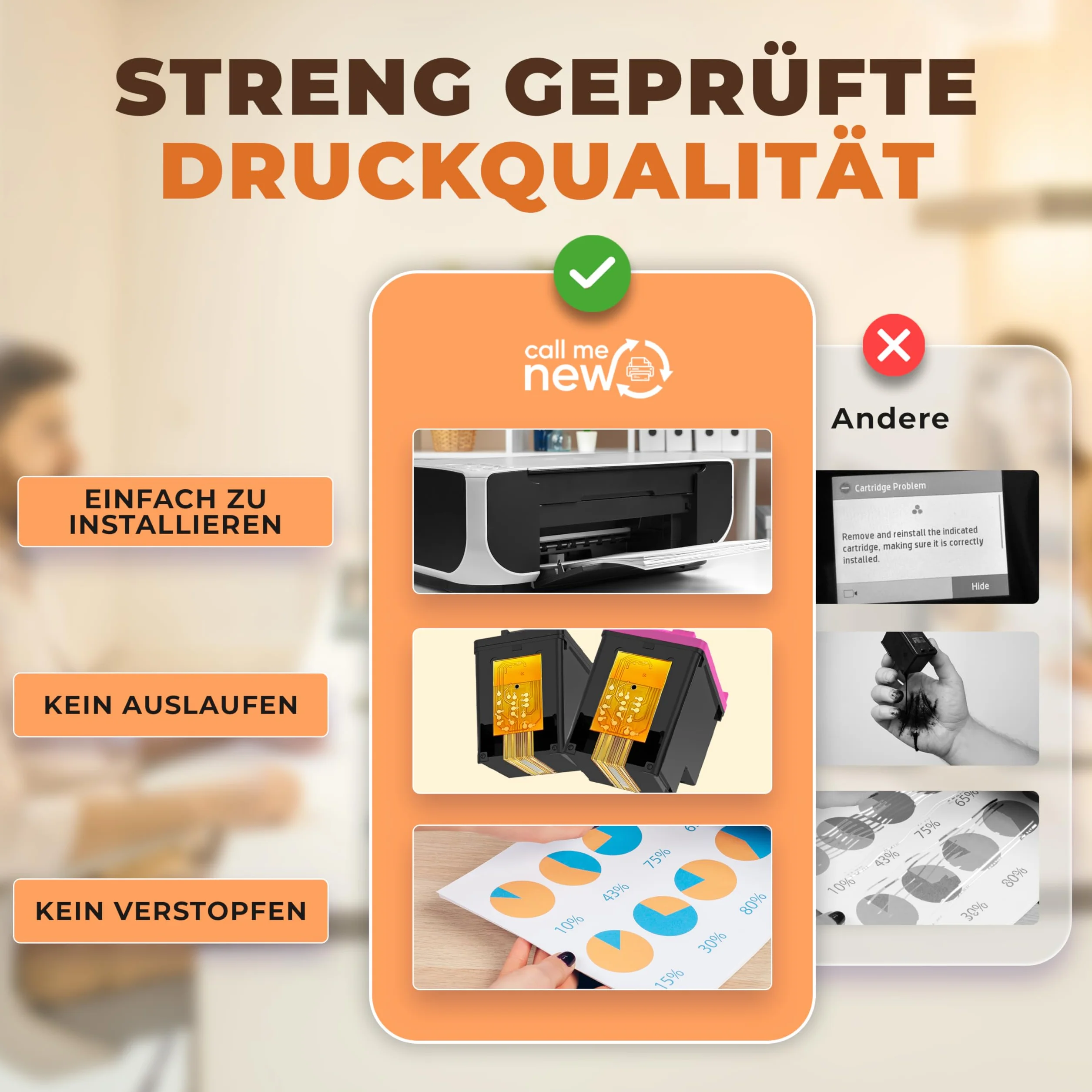 301XL wkłady do drukarki – kompatybilne z HP 301 / HP 301 XL czarne i kolorowe – zasięg XL, inteligentny chip, zamiennik do DeskJet 2540, Envy 4500, OfficeJet, 2 sztuki w opakowaniu
