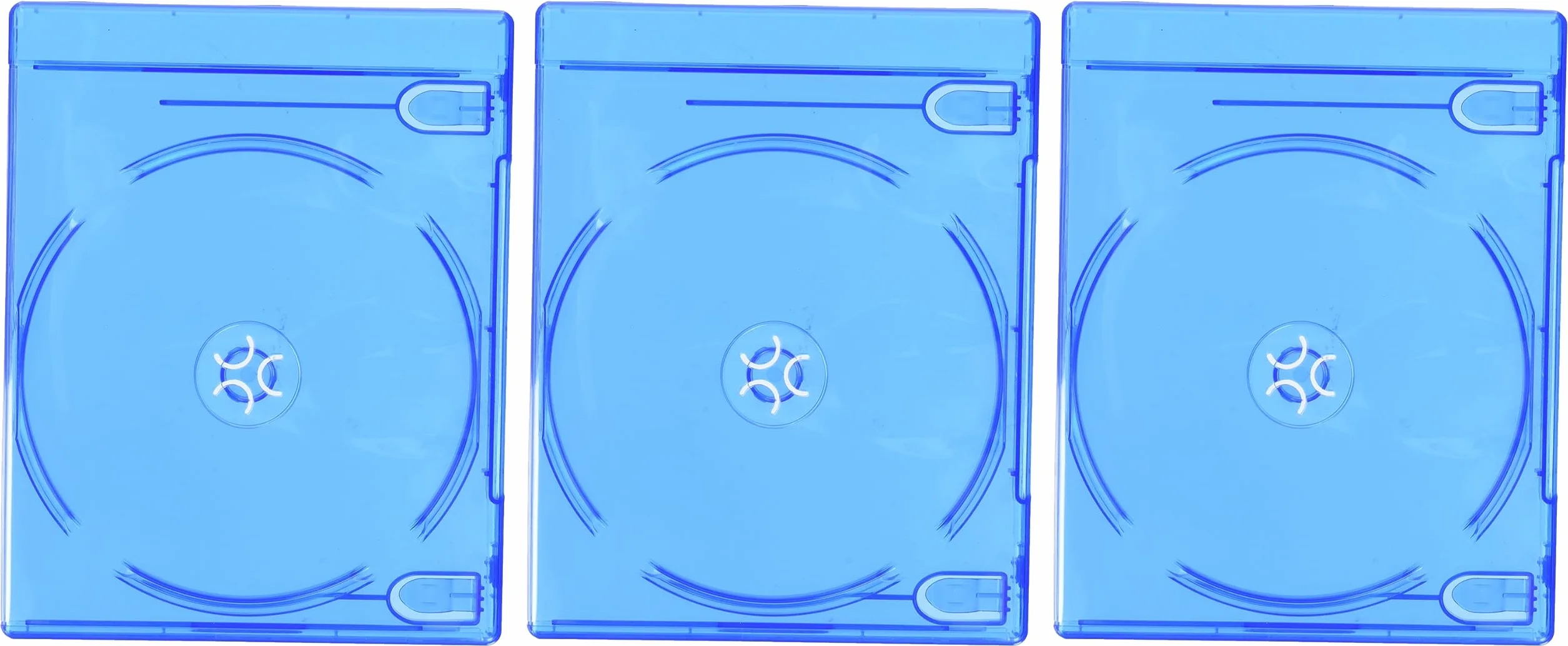 Hama 51468 Blu-Ray Disc podwójne etui na klejnoty - niebieskie (opakowanie 3 szt.)