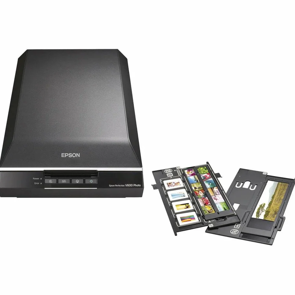 EPSON Perfection V600 Photo Scanner (Menedżer zdarzeń, Narzędzie do kopiowania Adobe Photoshop) czarny/srebrny
