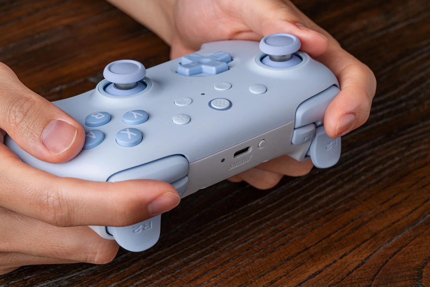 8BitDo Ultimate 2C kontroler Bluetooth bezprzewodowy do przełącznika, 6-osiowa kontrola ruchu, wibracje Rumble, D-Pad, joysticki Halla (niebieski)