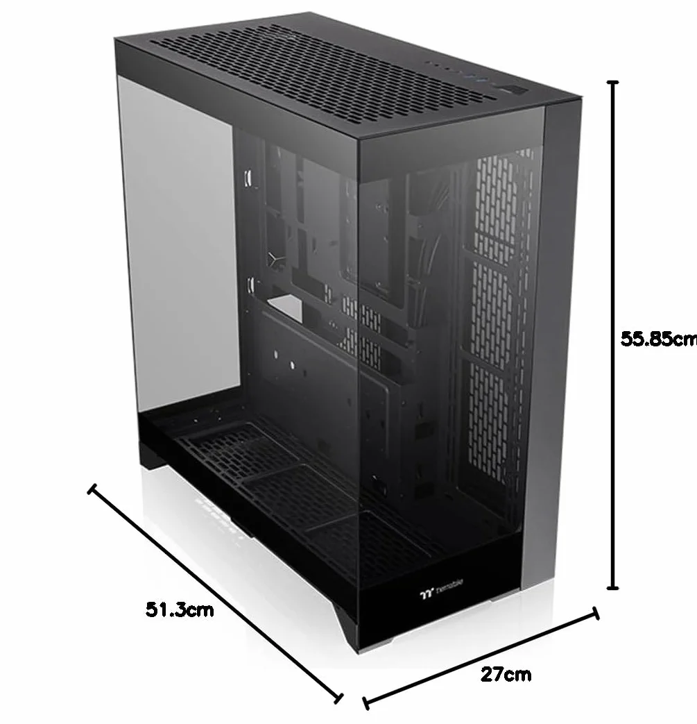 Thermaltake CTE E550 TG Mid Tower Ukryte złącze, kolor czarny