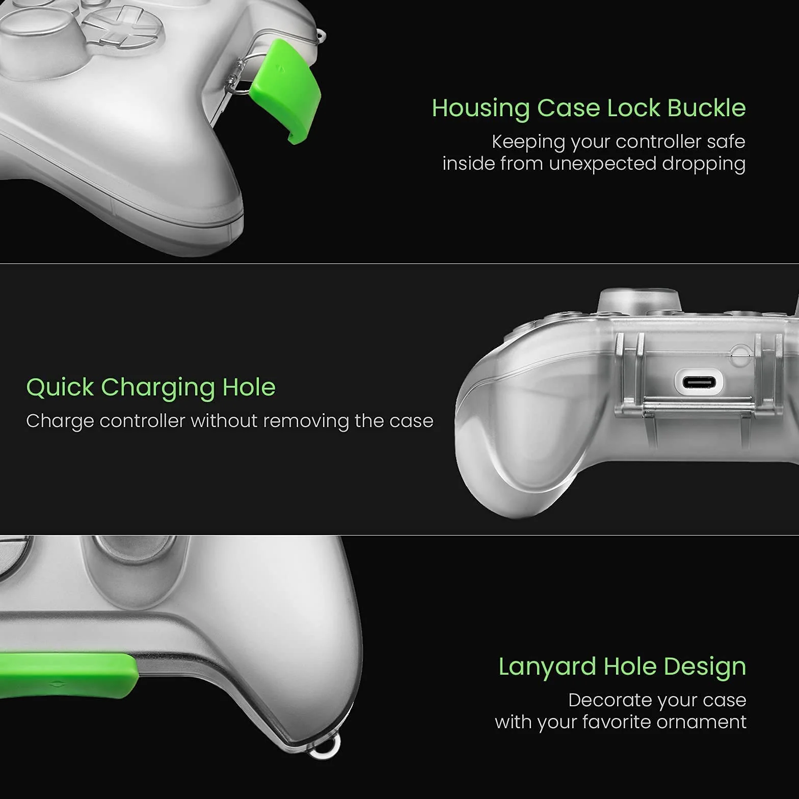 Tomtoc Bezprzewodowe Etui na Kontroler Xbox, Twarde Etui Ochronne dla Kontrolerów Bezprzewodowych i Pilotów Microsoft Xbox Series X/S 2020, Ultracienkie, Lekkie i Kompaktowe