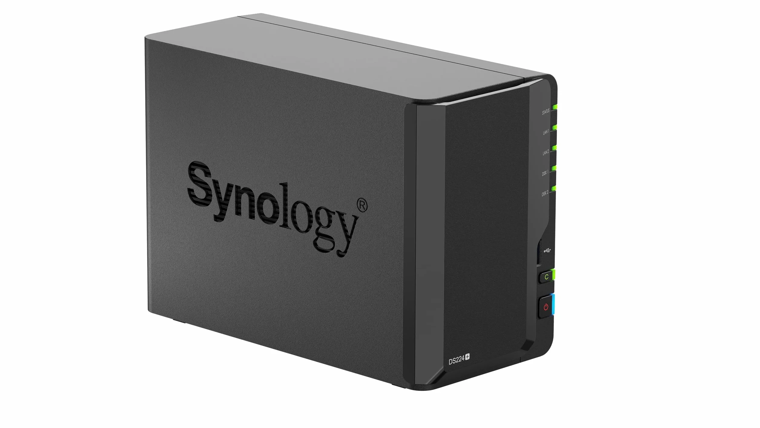 Synology DiskStation DS224+ sieciowy dysk pamięci masowej (czarny)