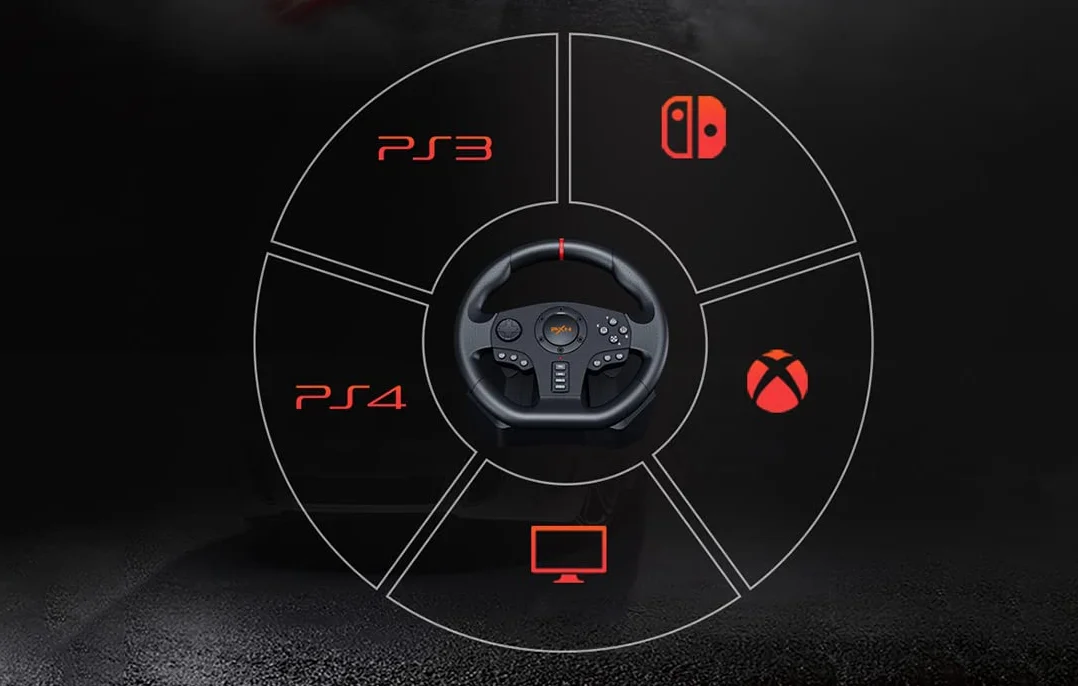 Koło gamingowe PXN-V900 (PC / PS3 / PS4 / XBOX ONE/SWITCH)